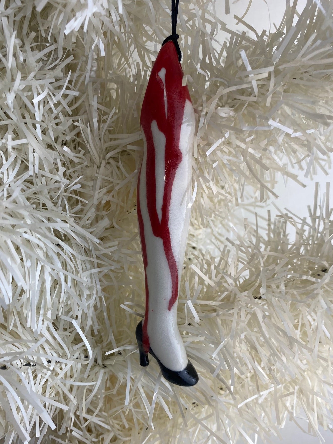 Bloody Female Leg Ornament