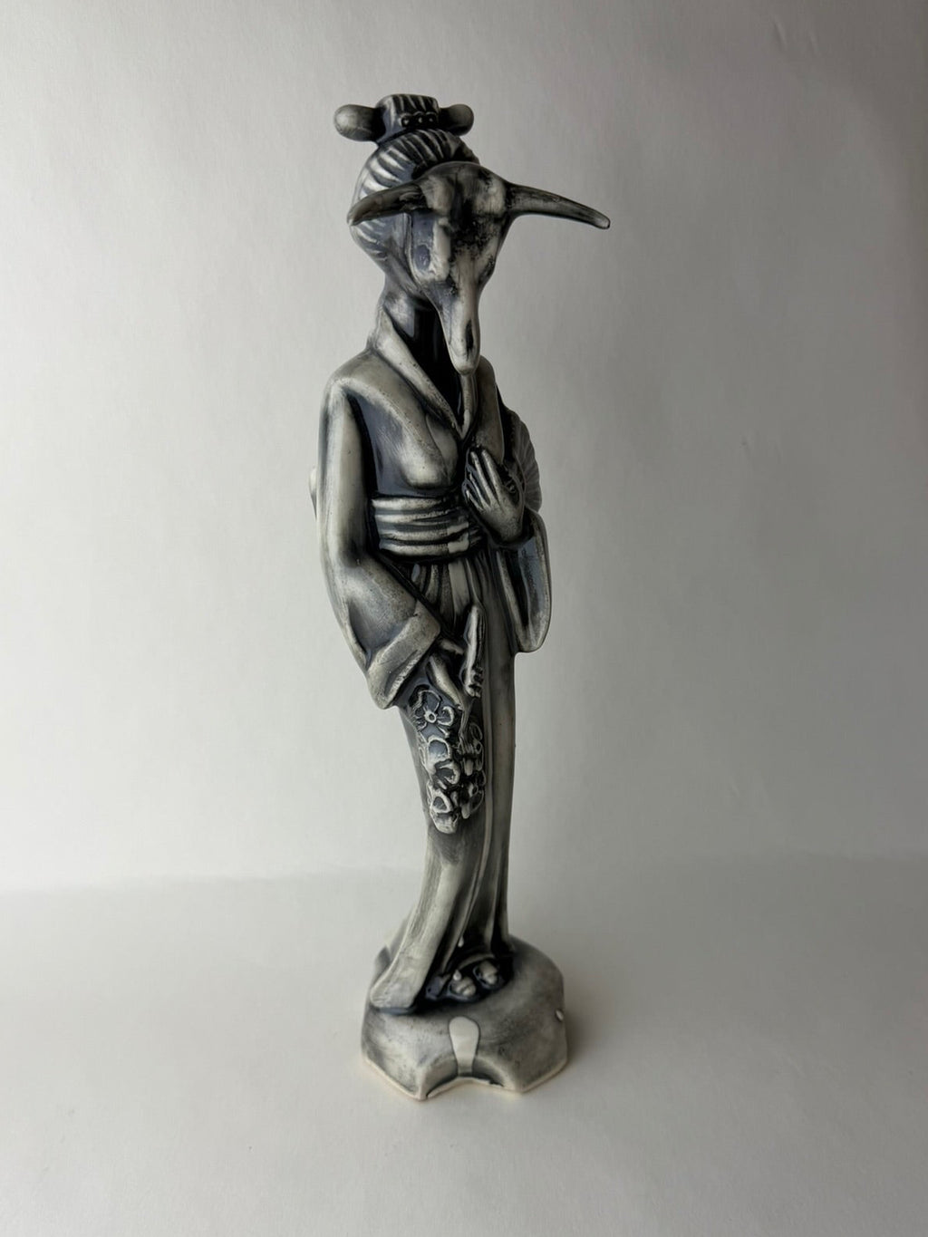 Masked Maiden Medium Female Geisha With Steer Skull Head