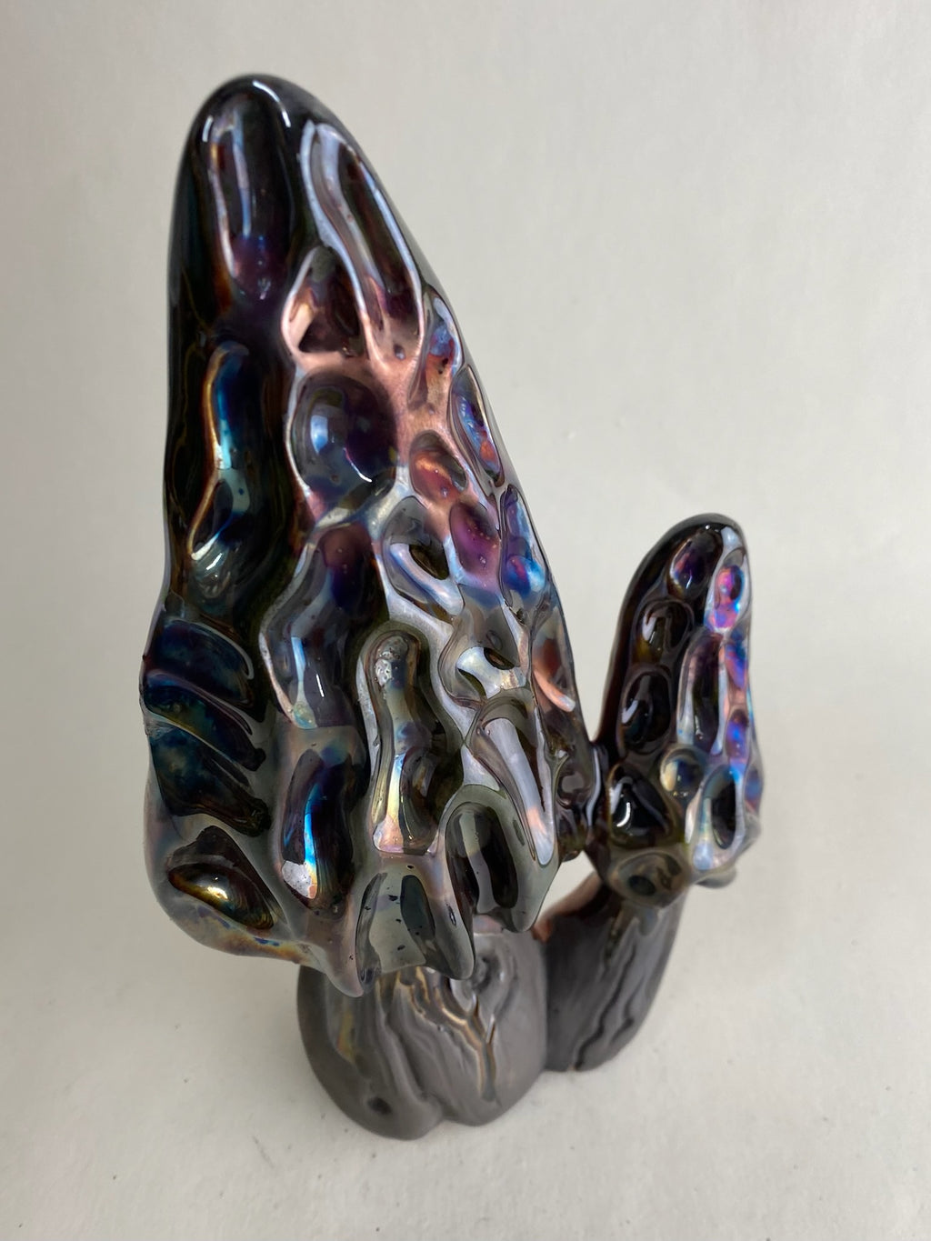 Raku Morel Mushroom