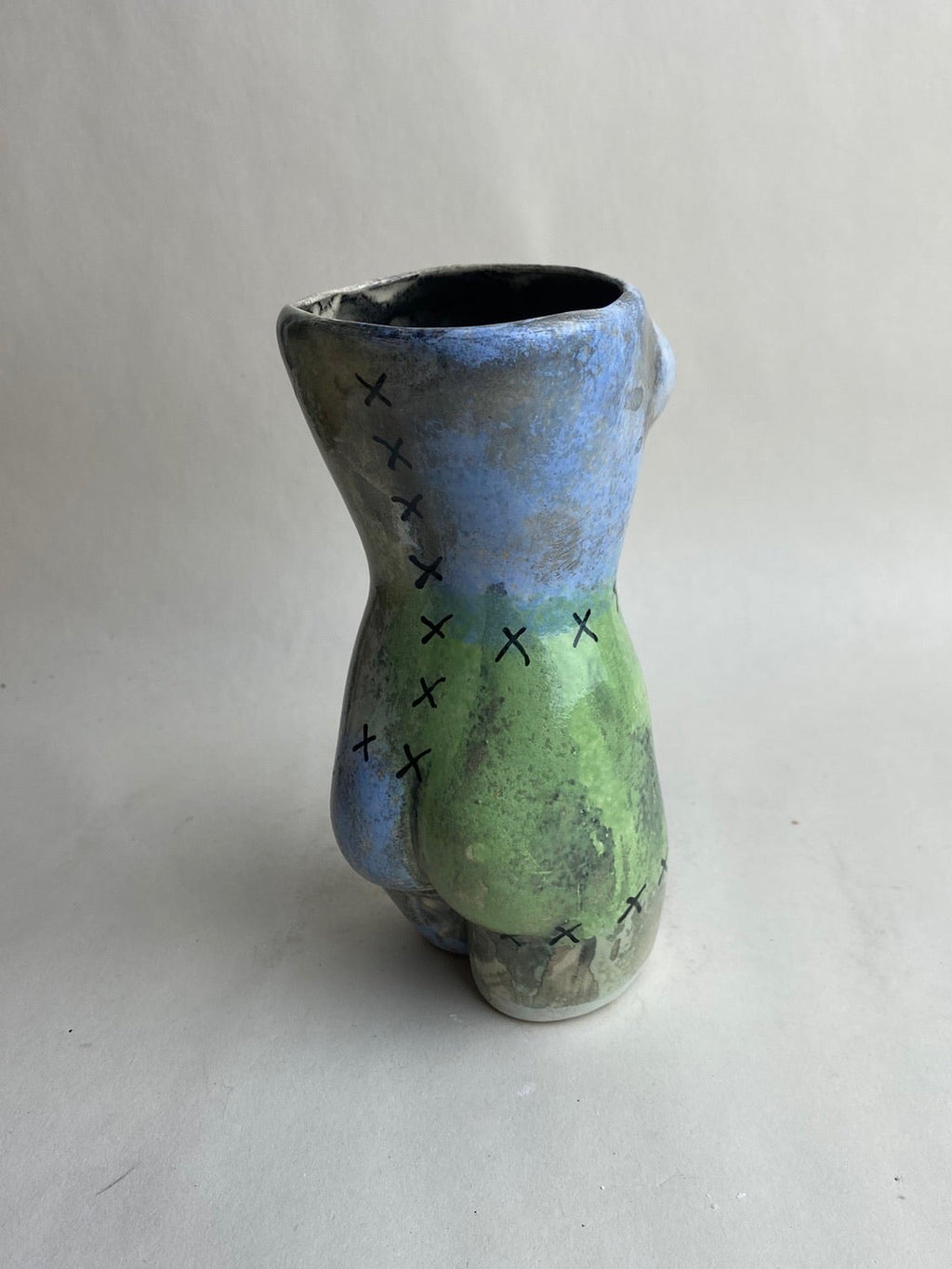 Patchwork Female Body Vase