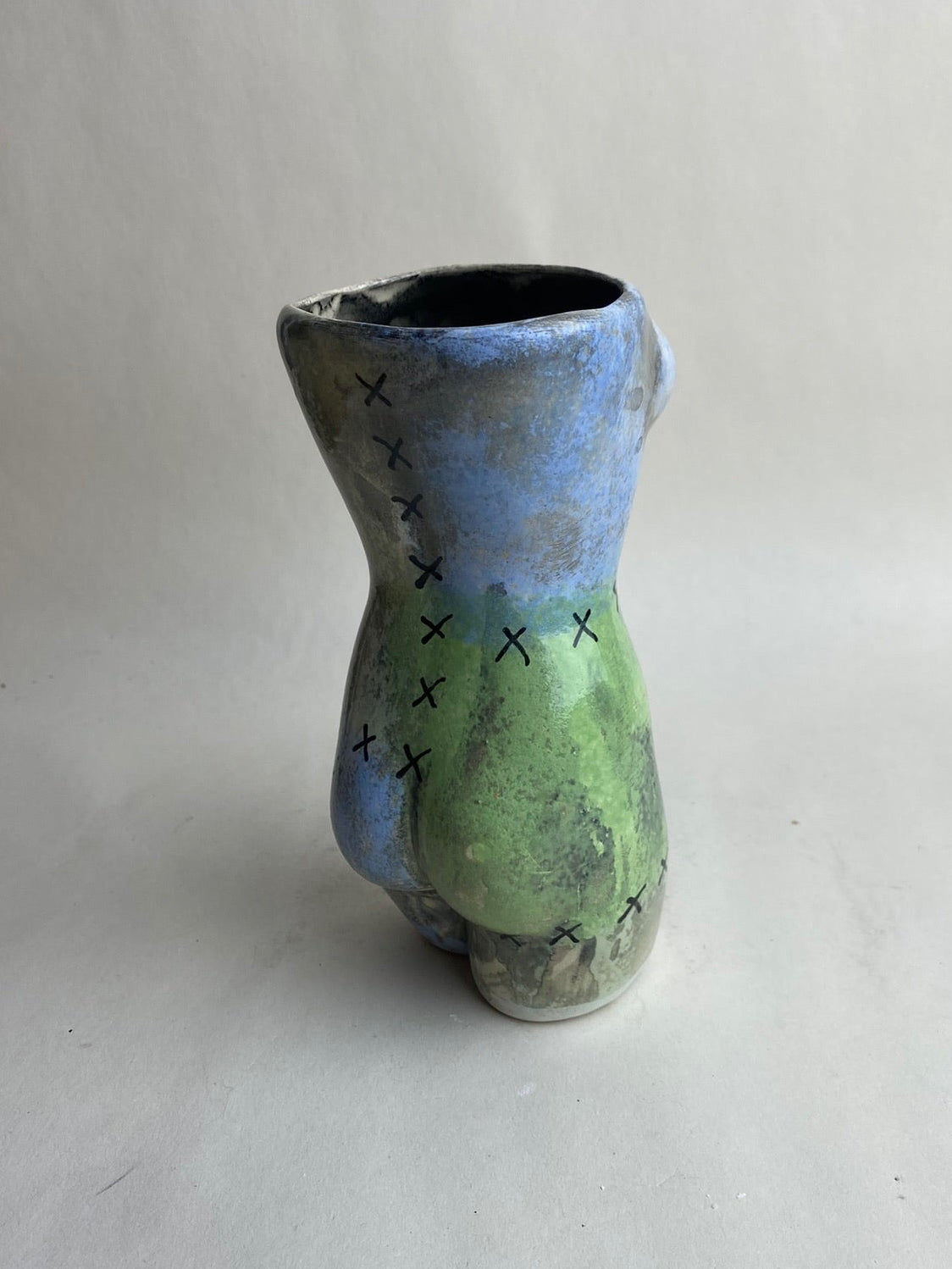 Patchwork Female Body Vase
