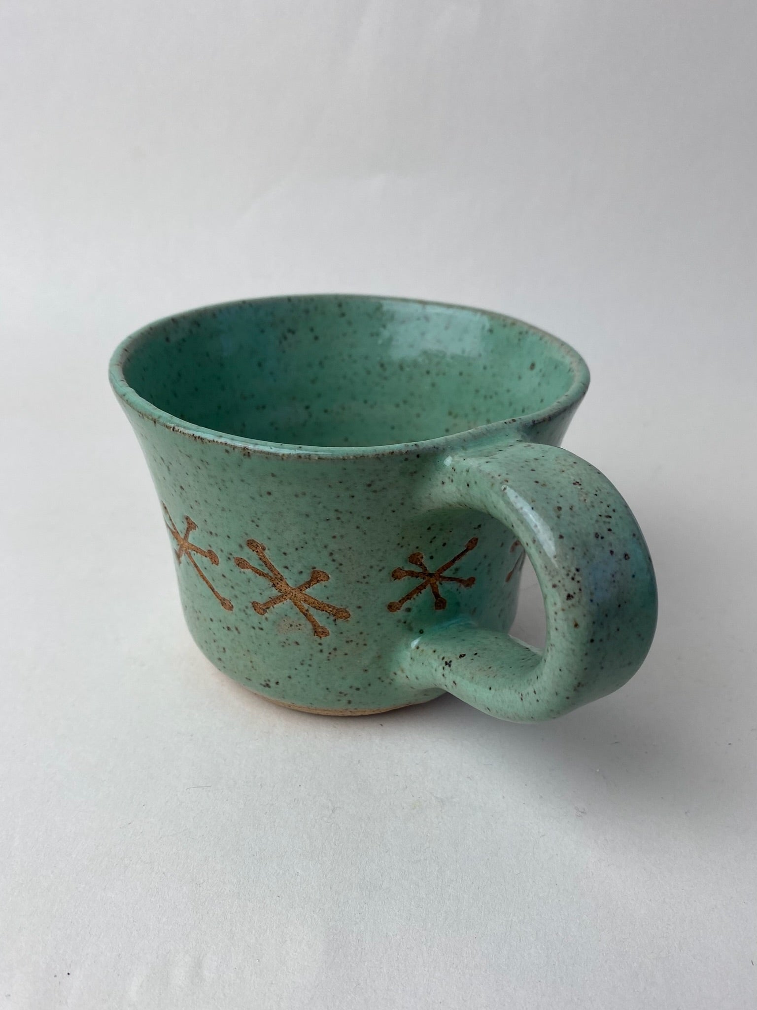 Retro Sputnik Wheel Thrown Mug