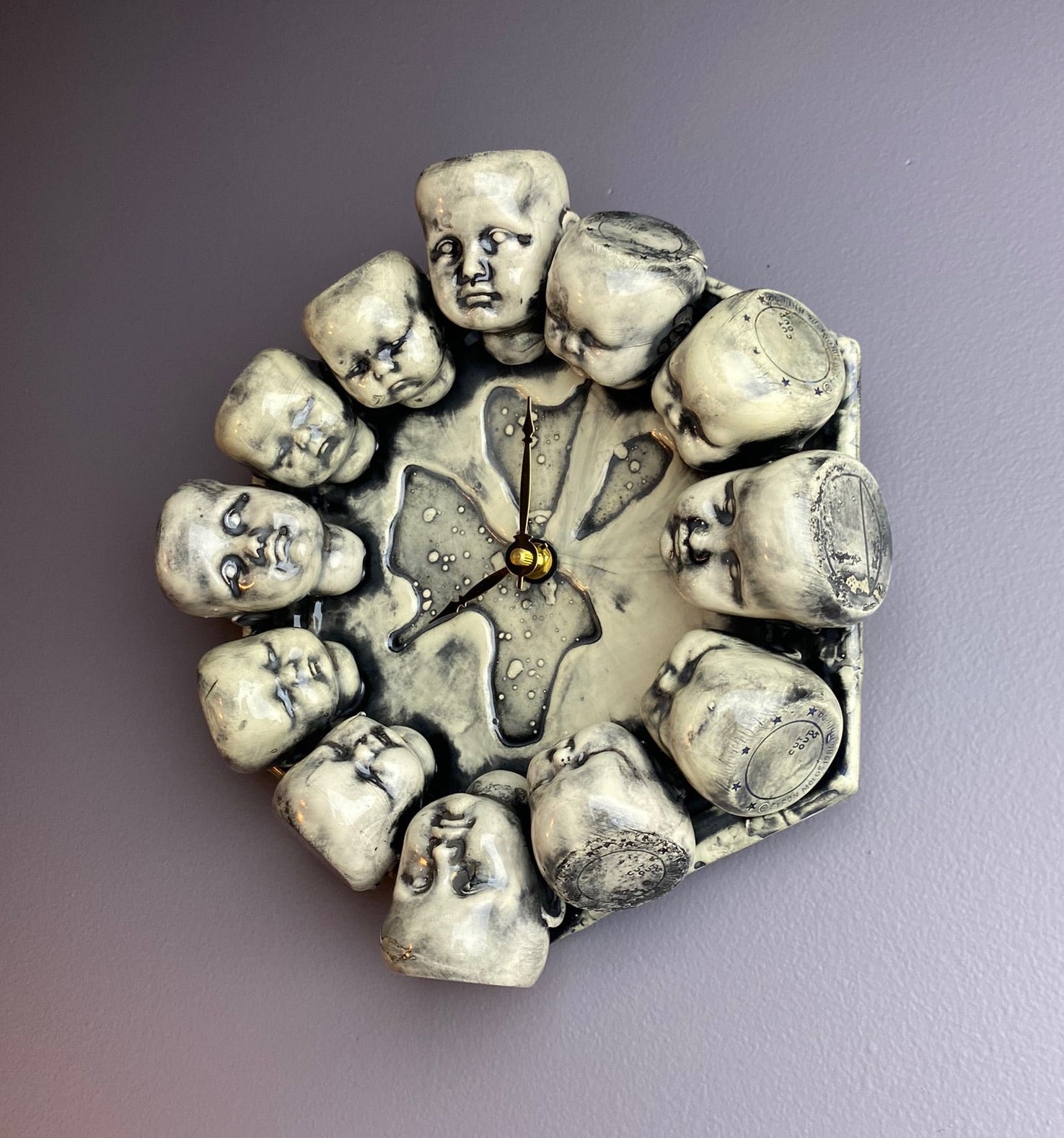 Doll Head Wall Clock