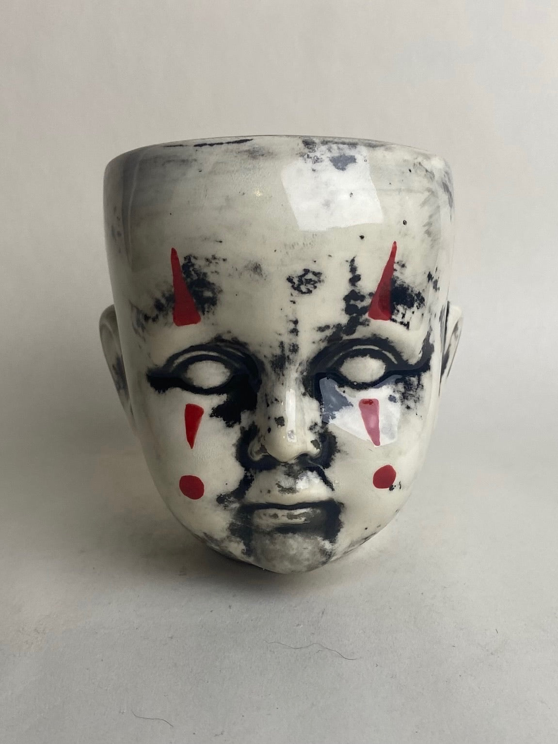 Clown Baby Doll Head Planter