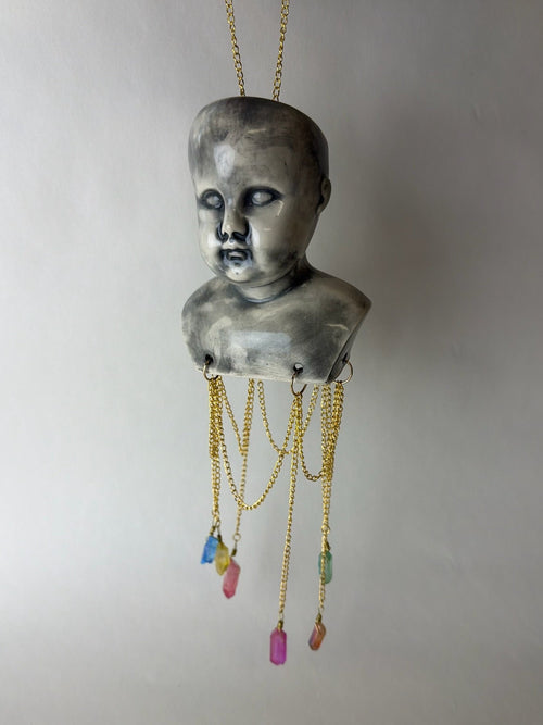 Baby Doll Head Hanging Mobile
