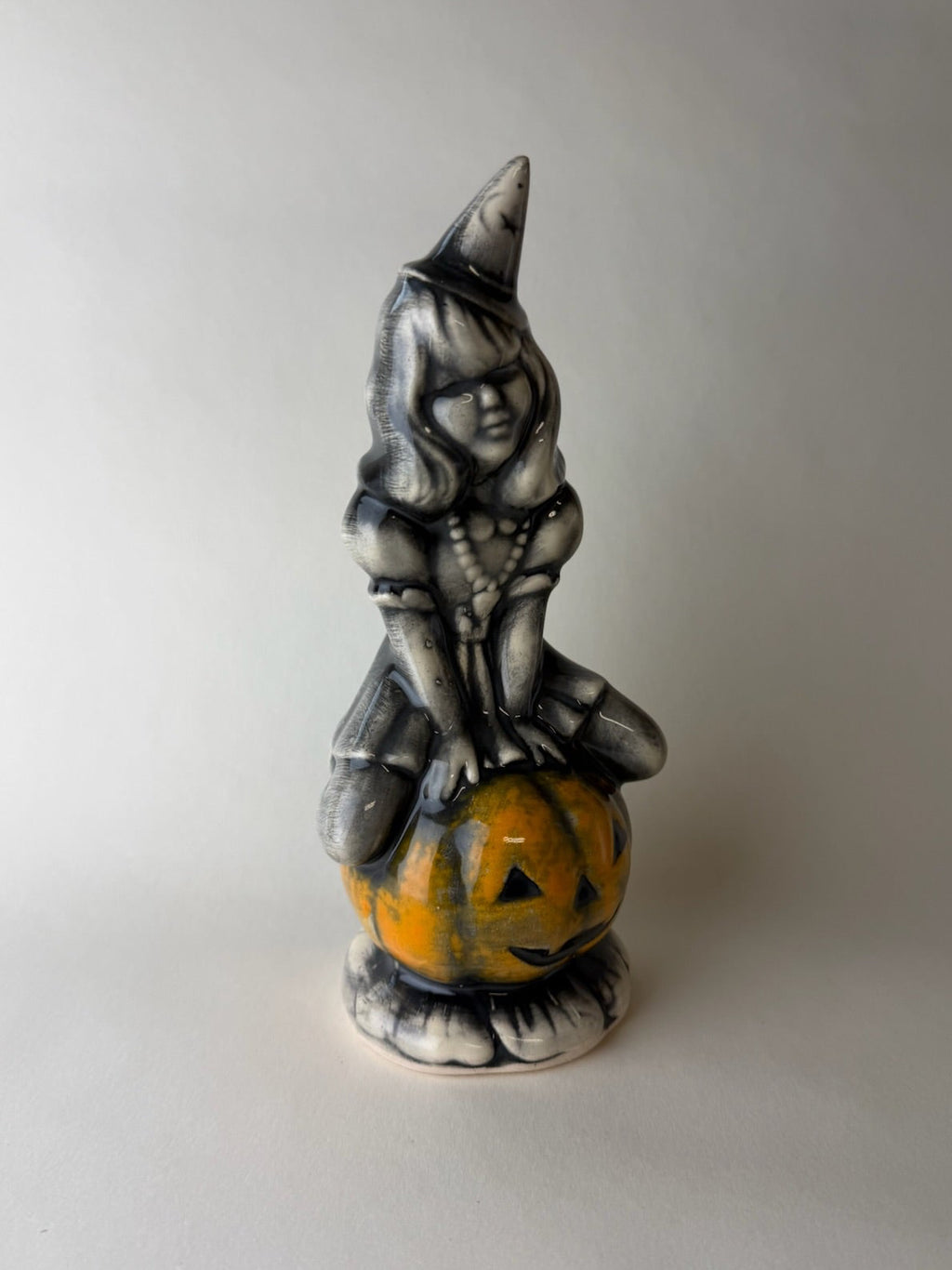 Witch on Jack-o-lantern