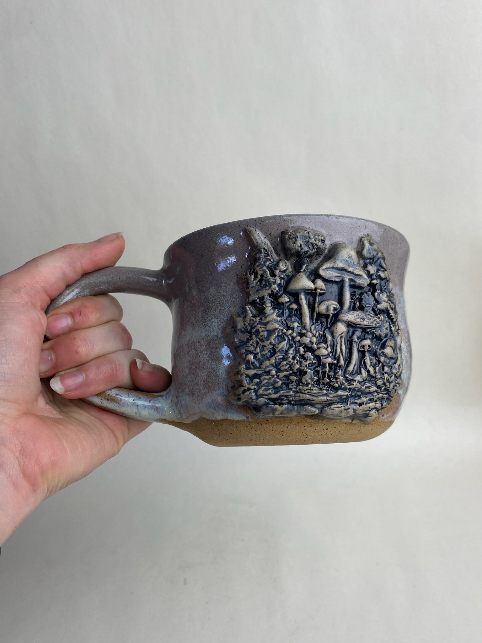 Mushroom Wheel Thrown Mug