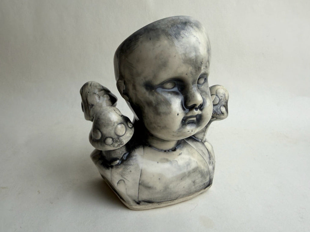 Mushroom Baby Doll Planter