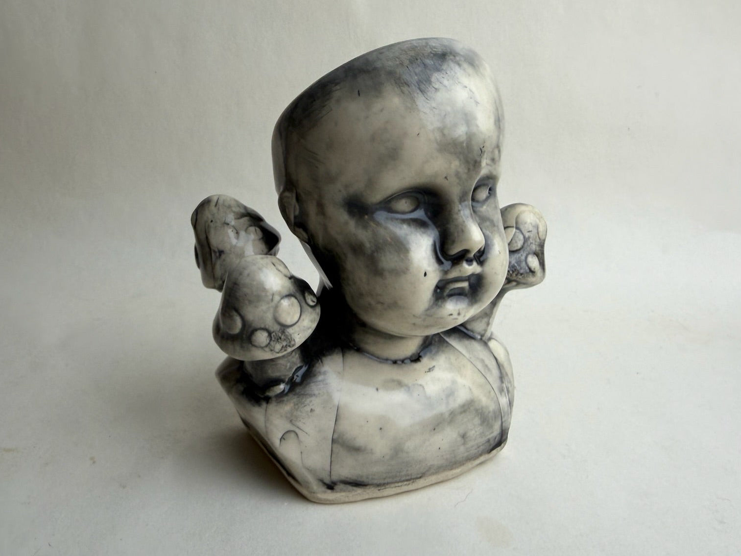 Mushroom Baby Doll Planter