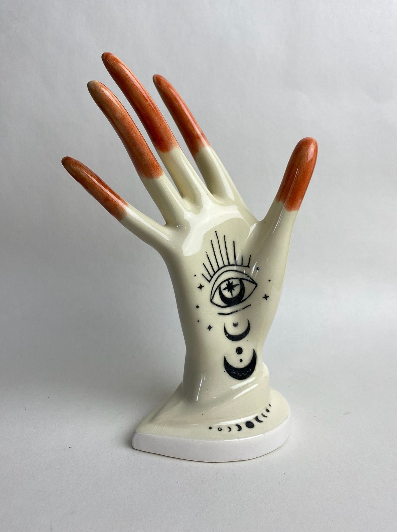 Vintage Style Eye and Moon Hand