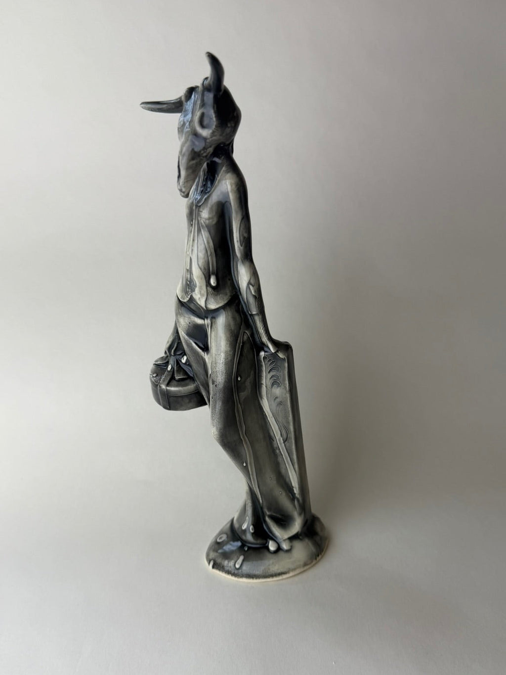 Masked Maiden Female With Steer Skull Head