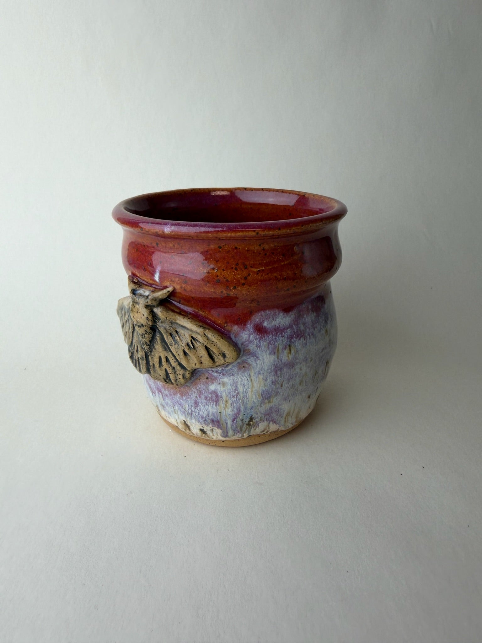 Moth Wheel Thrown Tumbler