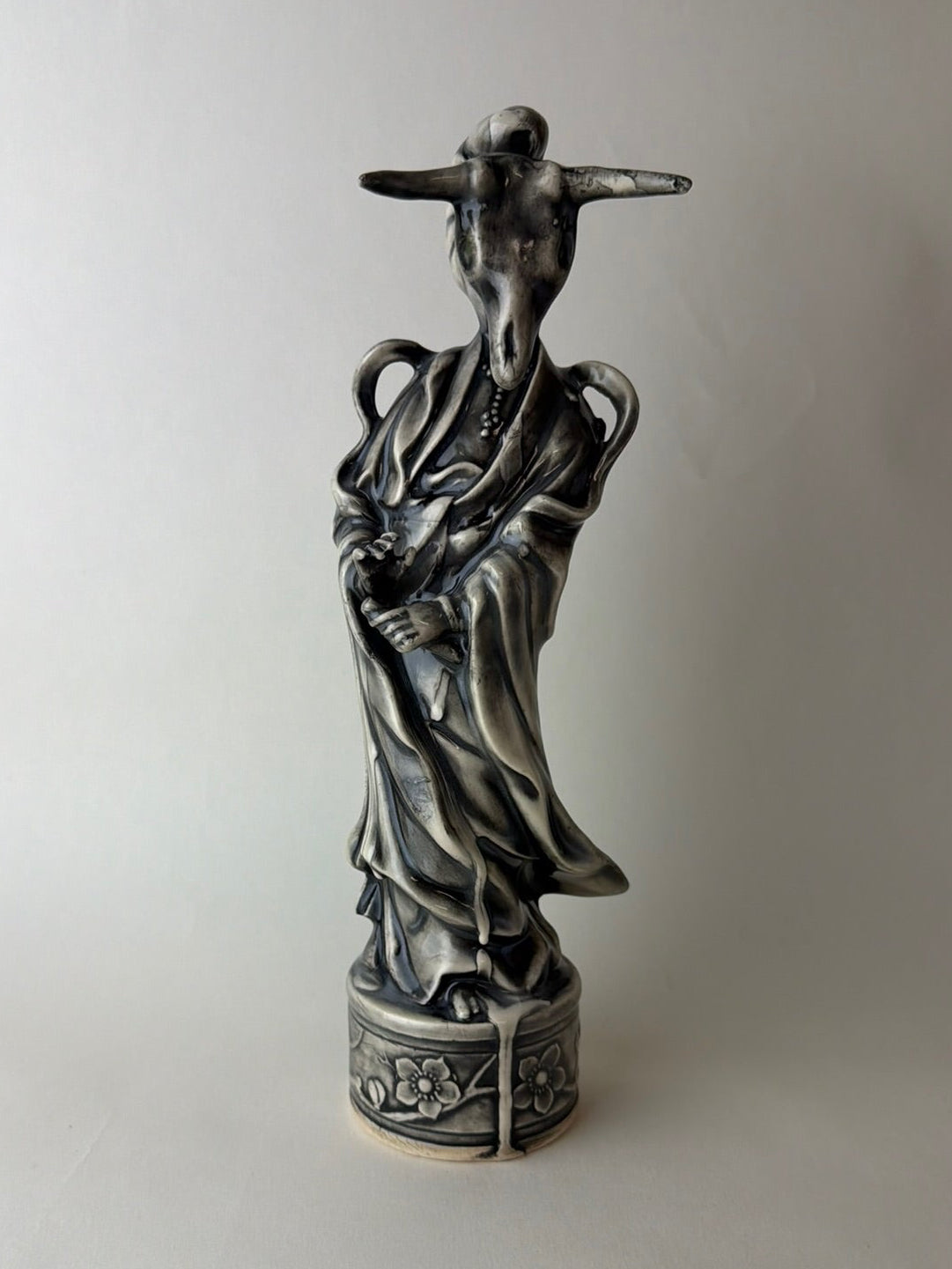 Masked Maiden Female Goddess With Steer Skull Head