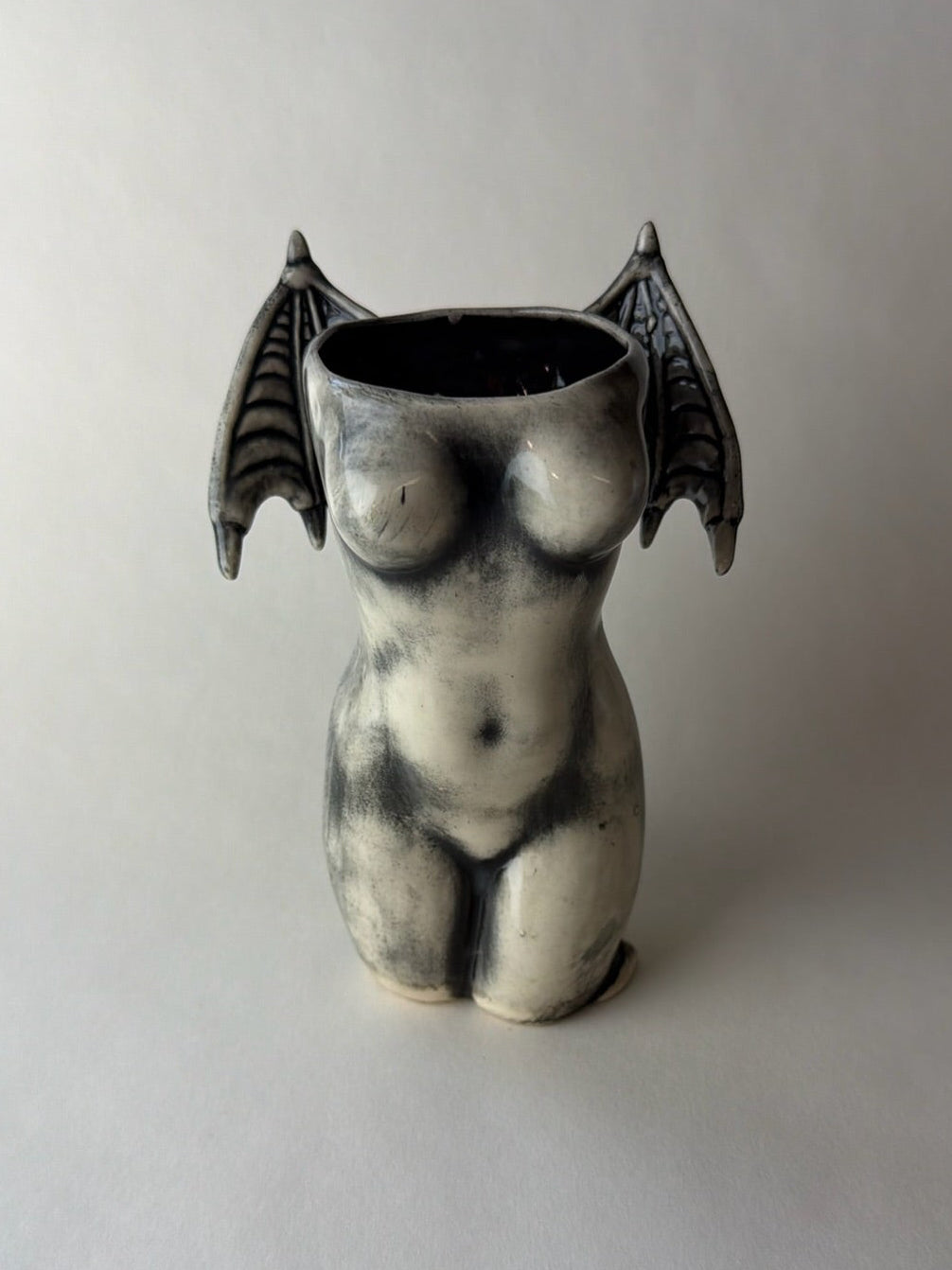 Succubus Female Body Vase With Wings