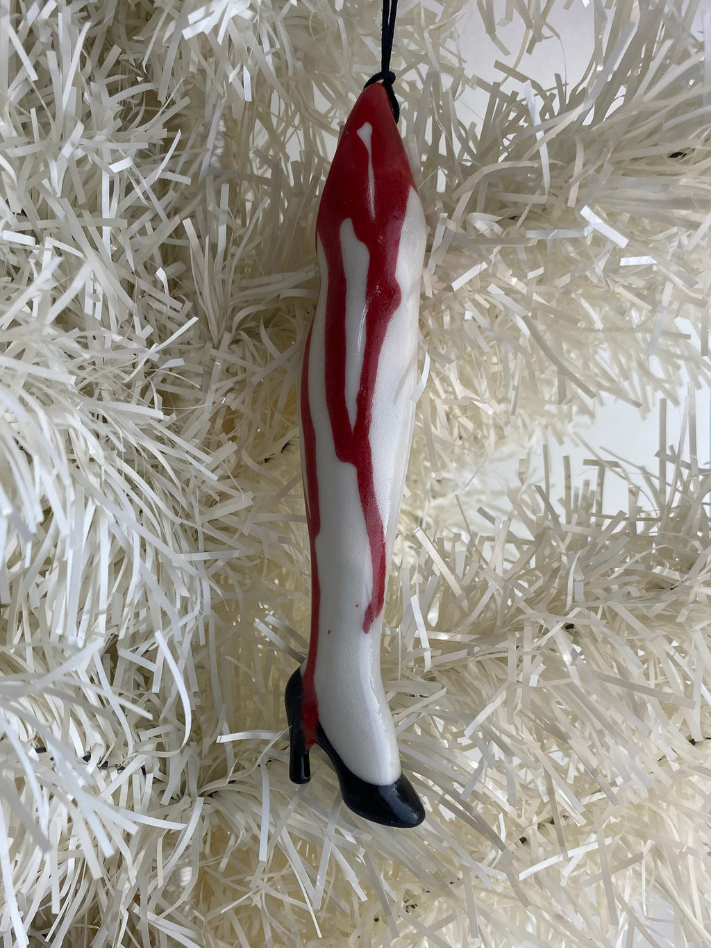 Bloody Female Leg Ornament