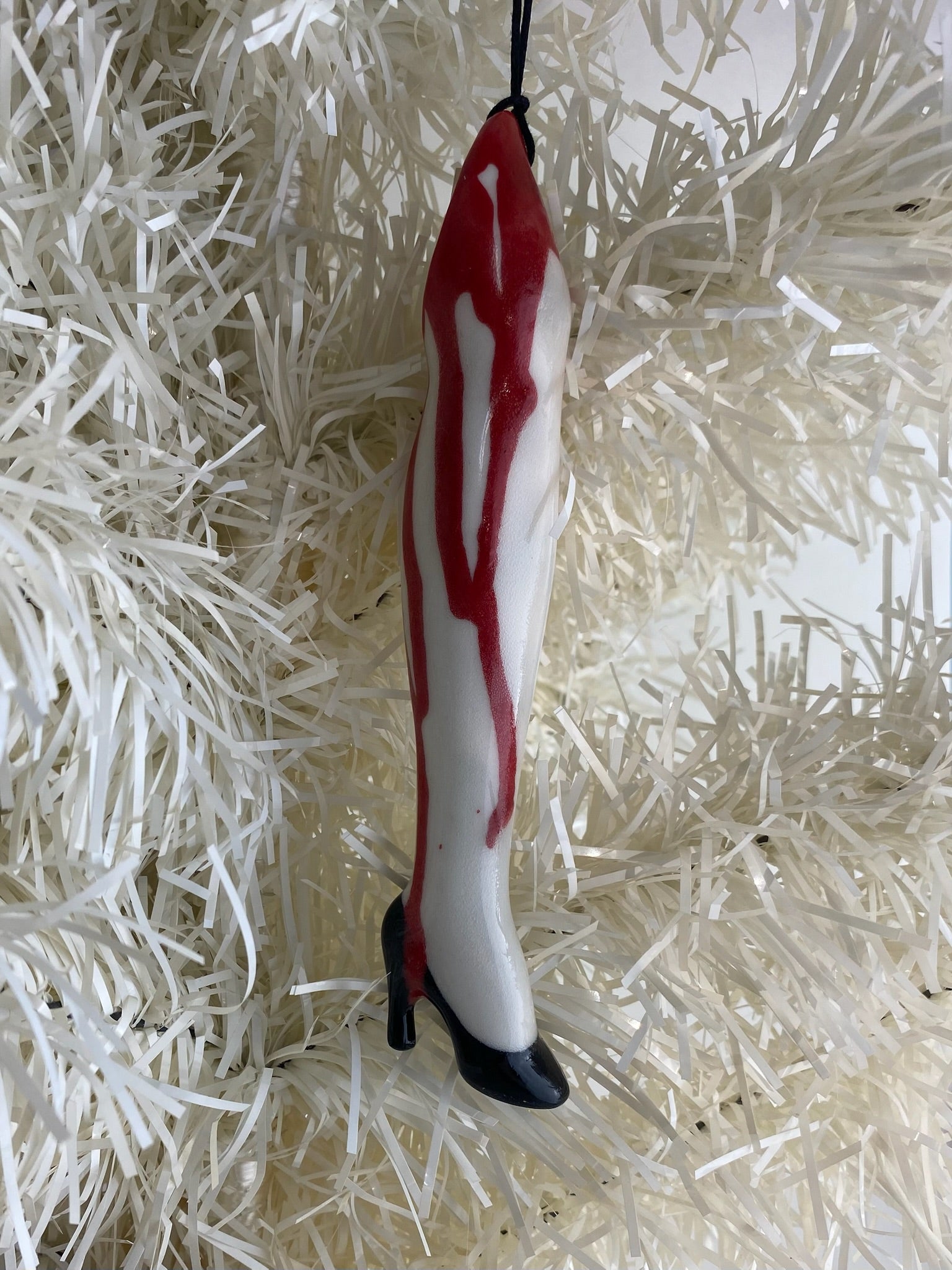 Bloody Female Leg Ornament