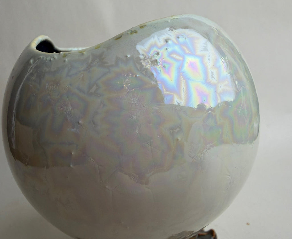 White Crystal Ball Planter
