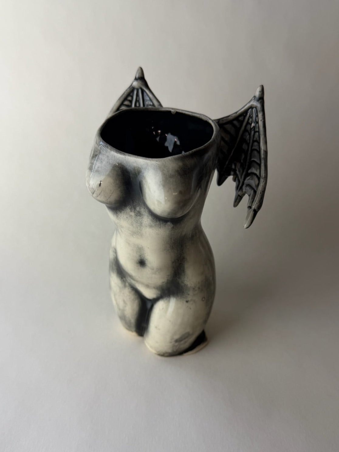 Succubus Female Body Vase With Wings