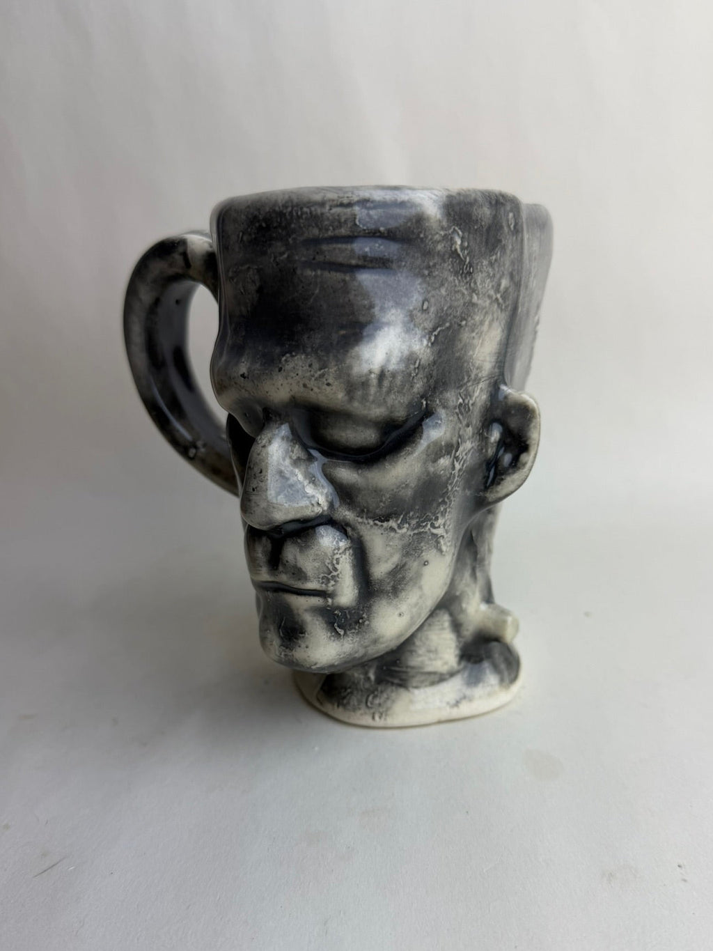 Black And White Frankenstein Monster Mug