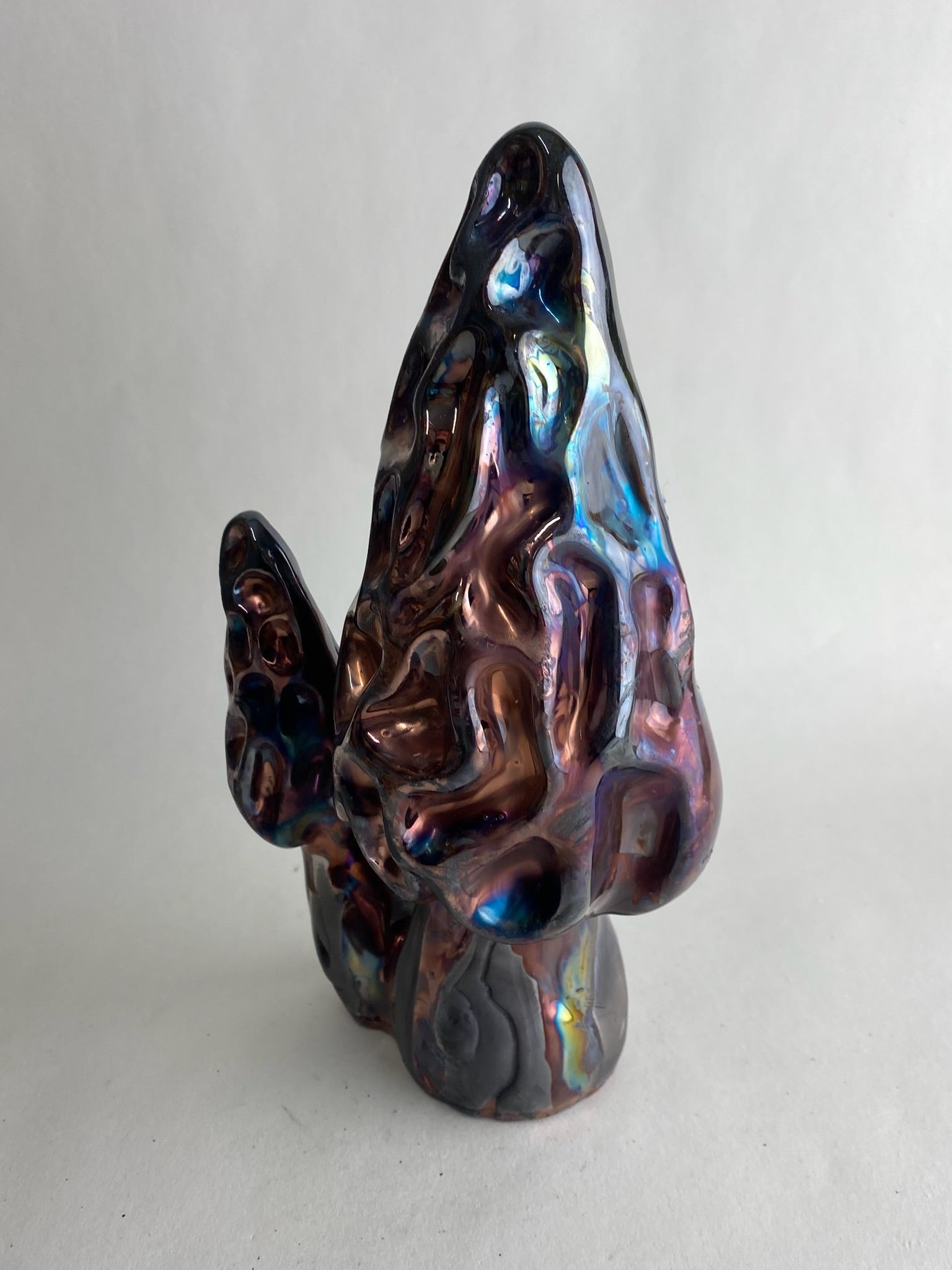 Raku Morel Mushroom