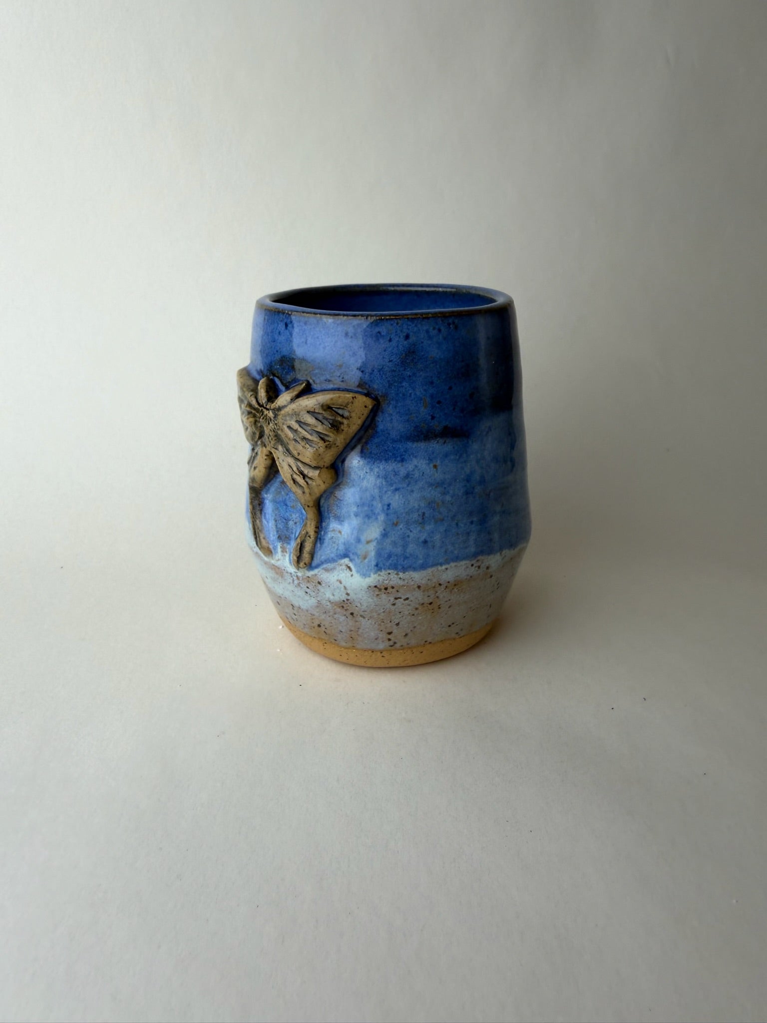 Moth Wheel Thrown Tumbler