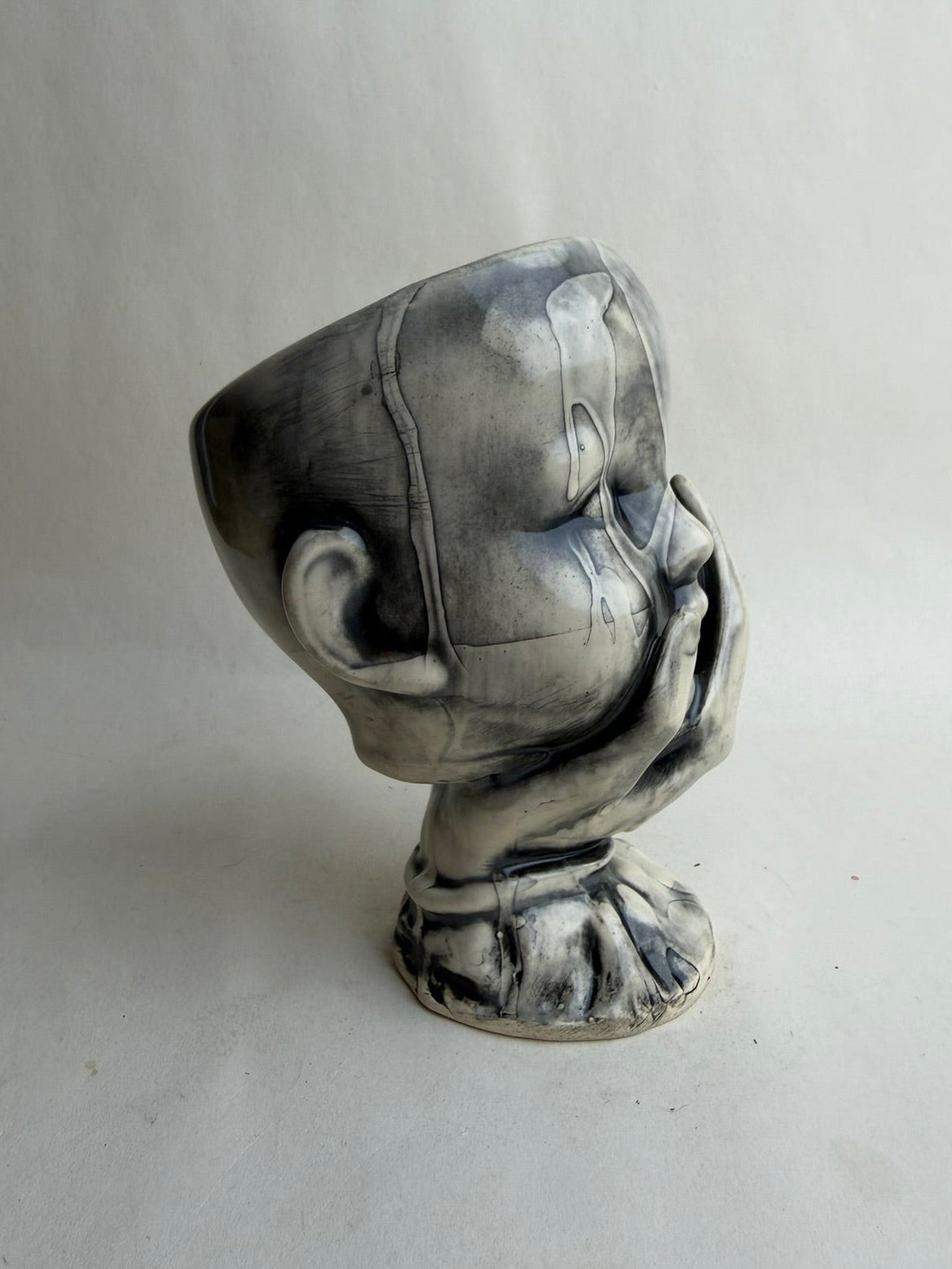 Baby Doll Head In Hand Goblet