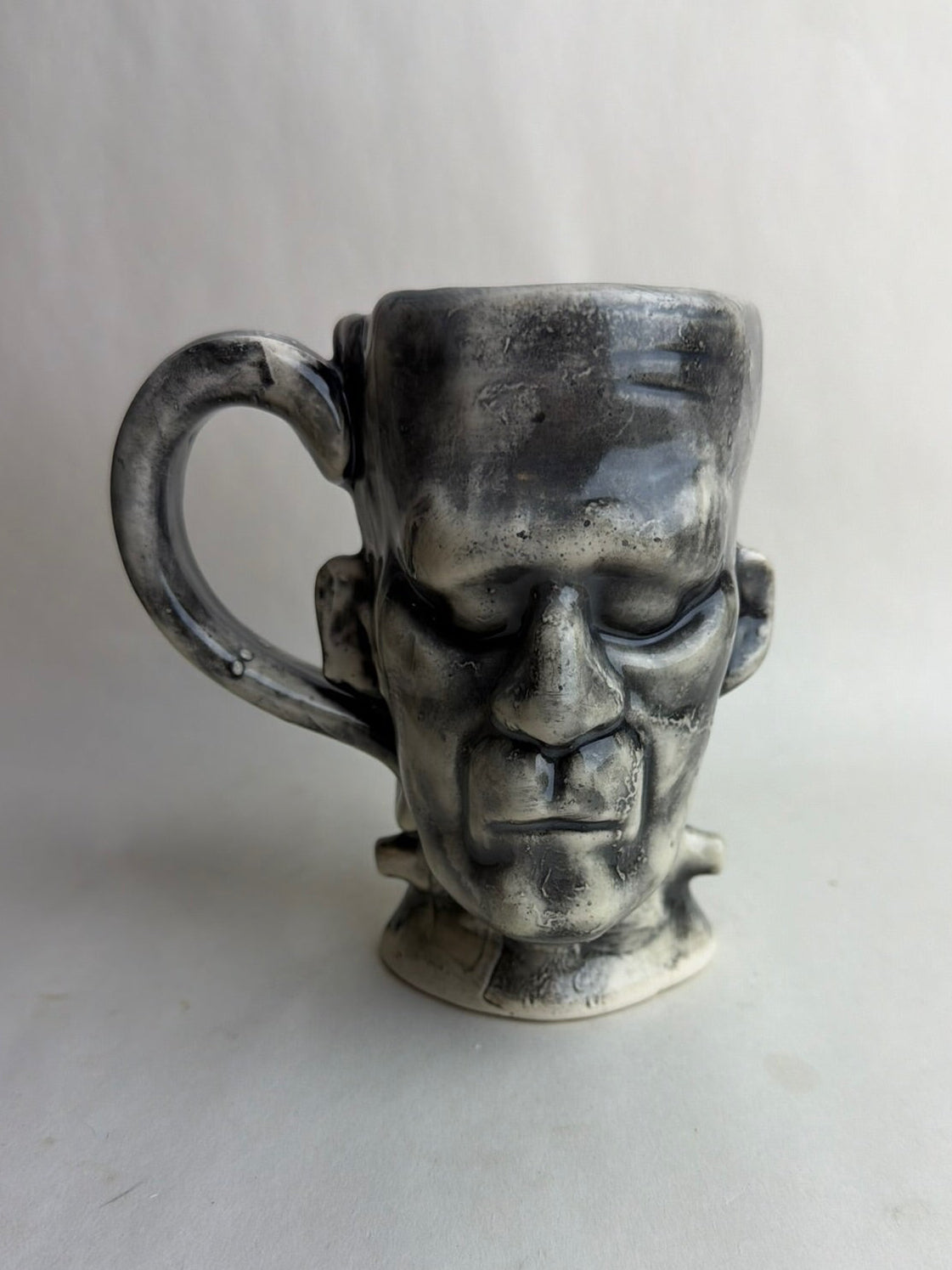 Black And White Frankenstein Monster Mug
