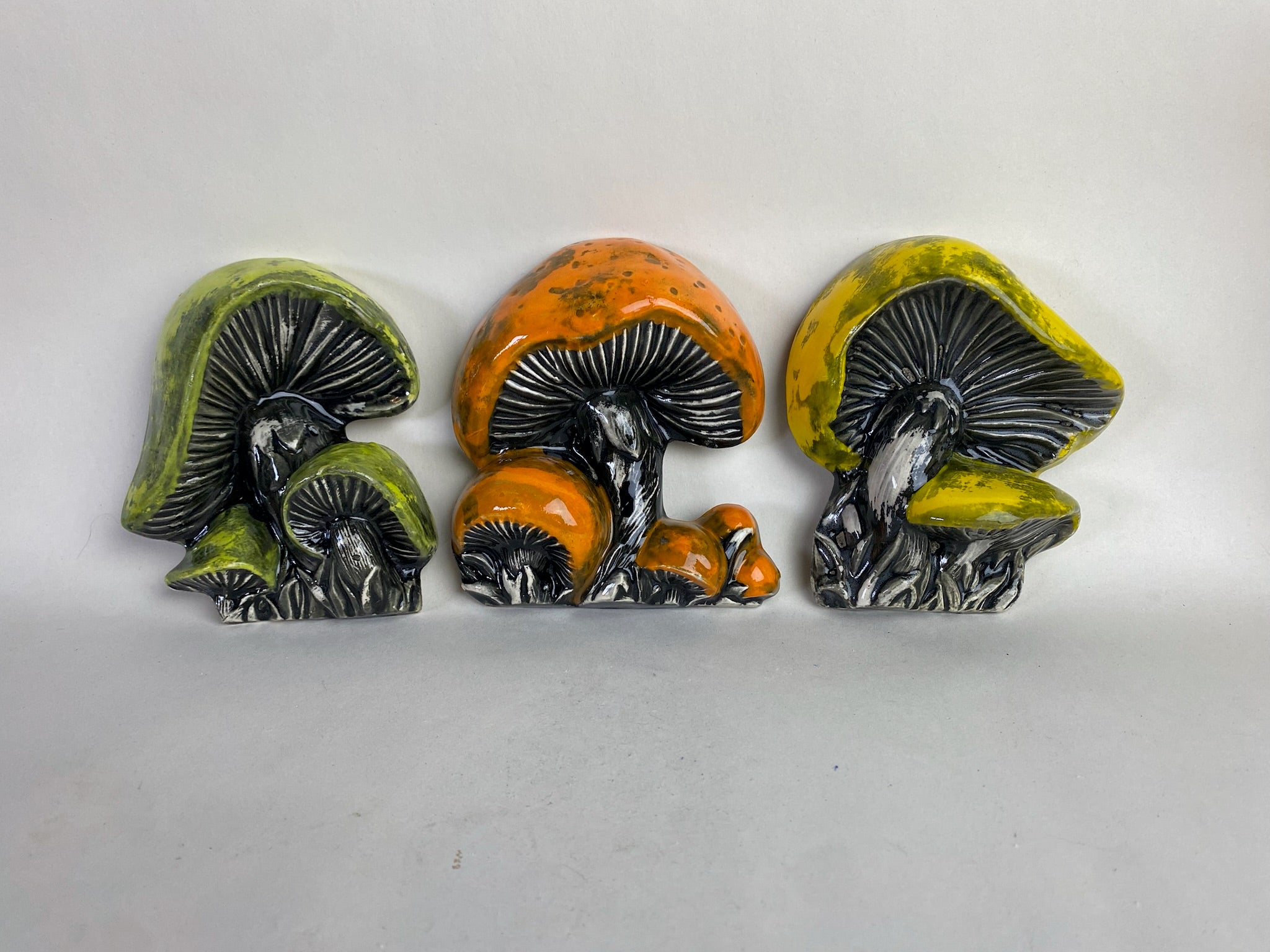 Retro Mushroom Wall Plaques