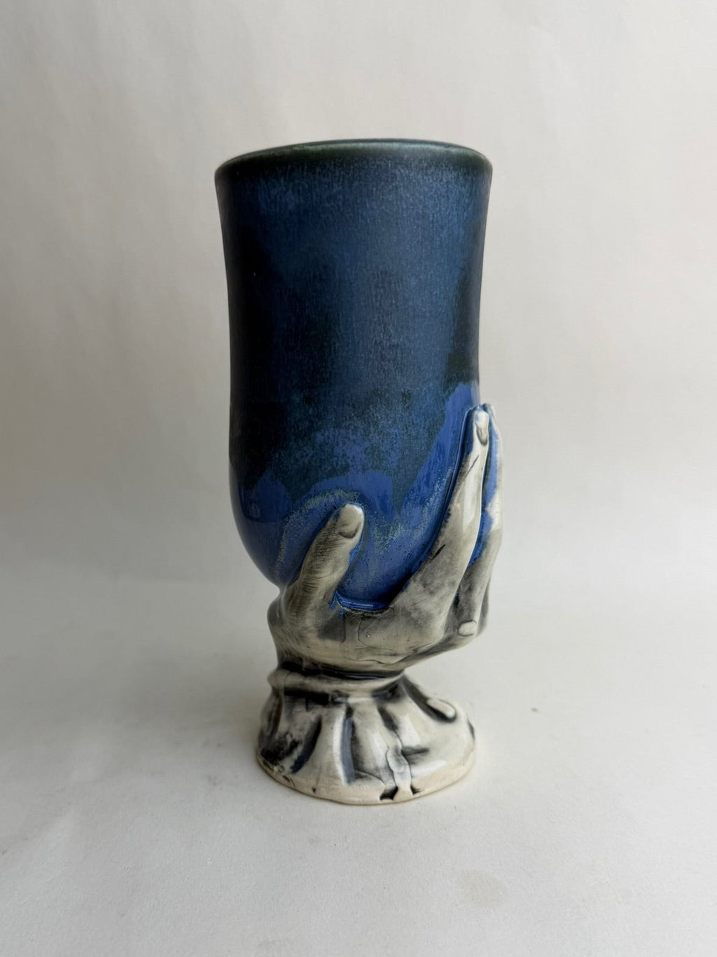 Blue Hand Goblet