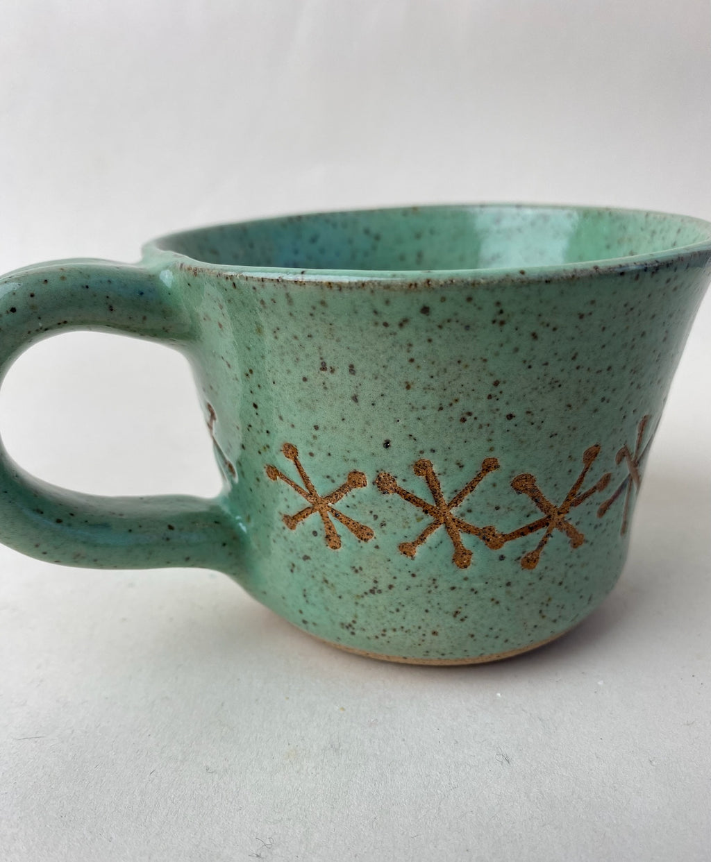 Retro Sputnik Wheel Thrown Mug