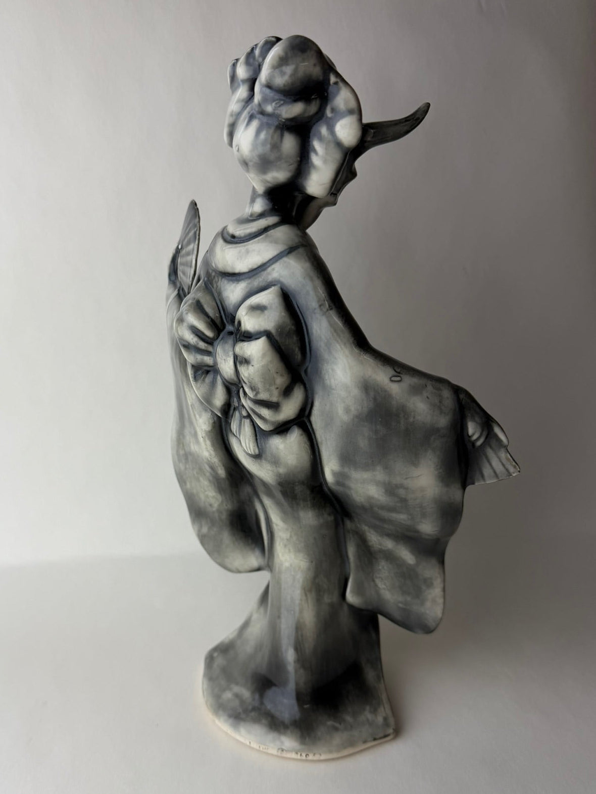 Masked Maiden Large Female Geisha With Steer Skull Head