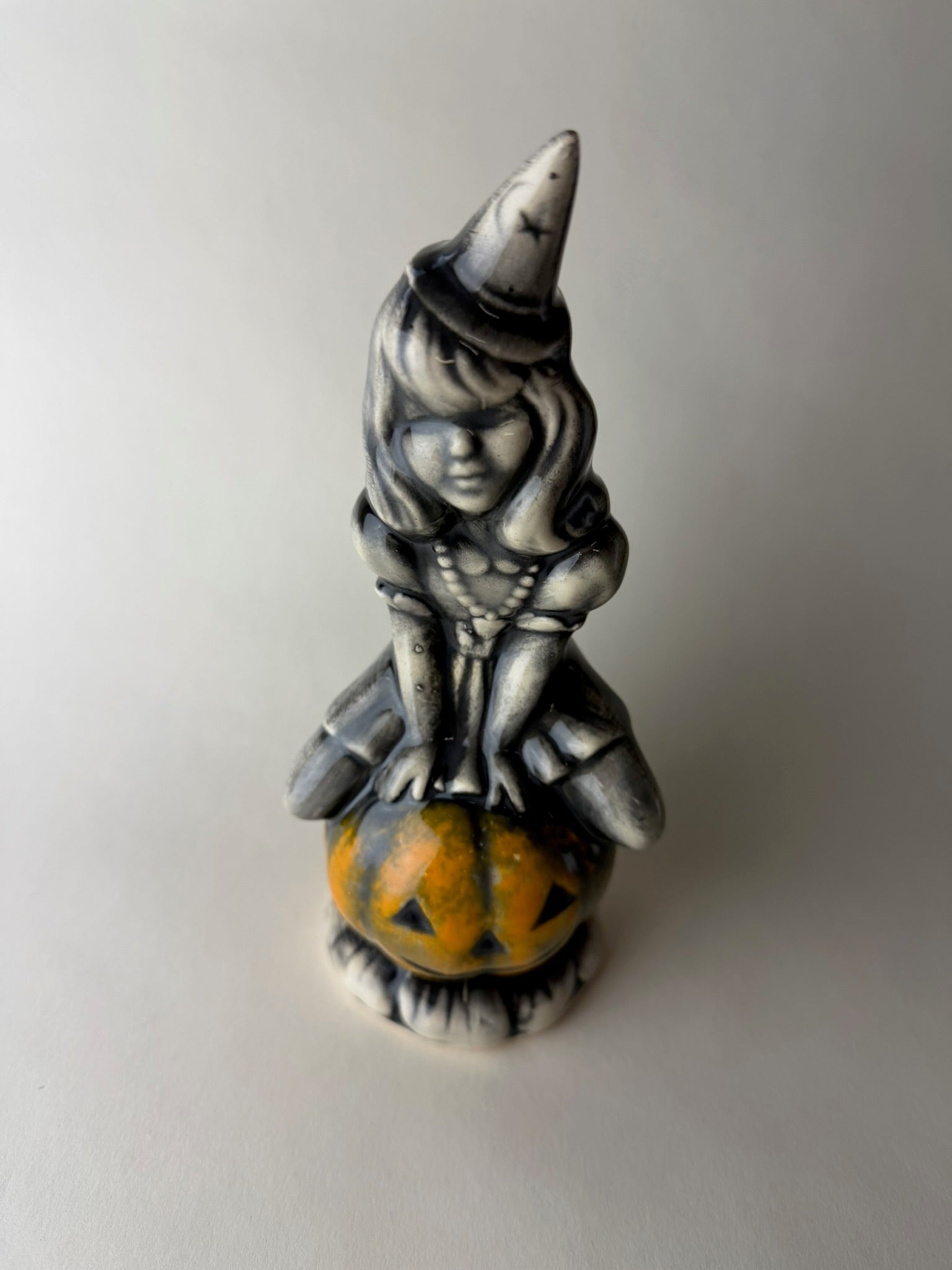 Witch on Jack-o-lantern