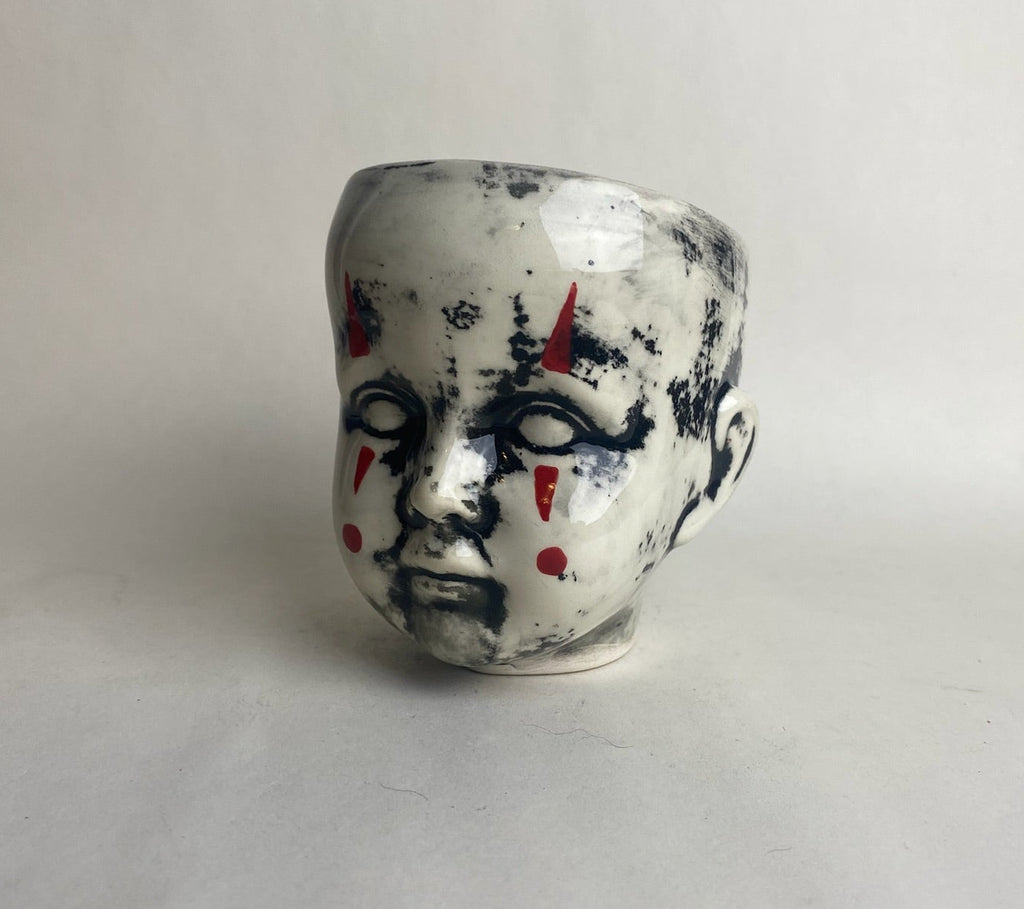 Clown Baby Doll Head Planter