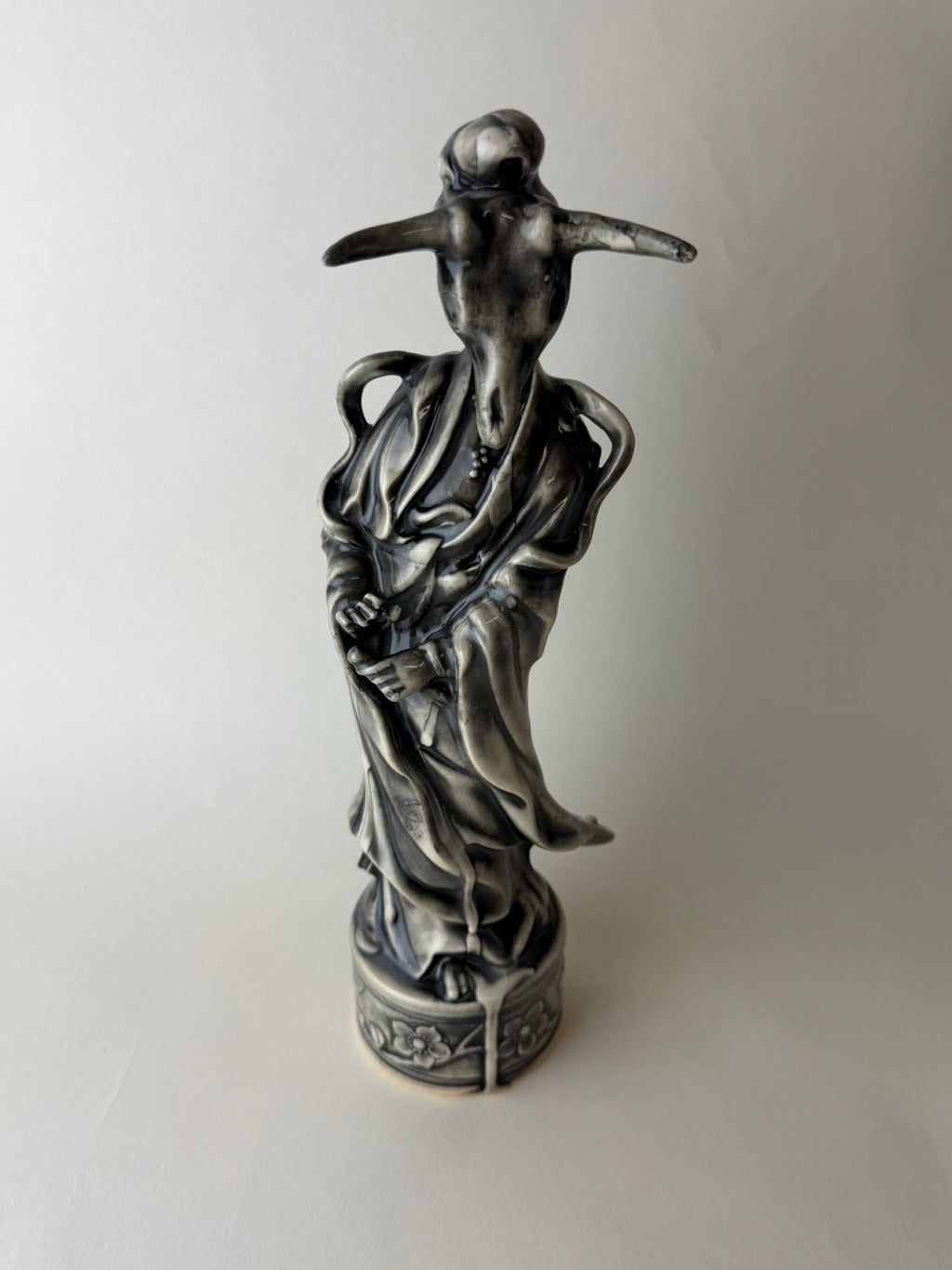 Masked Maiden Female Goddess With Steer Skull Head