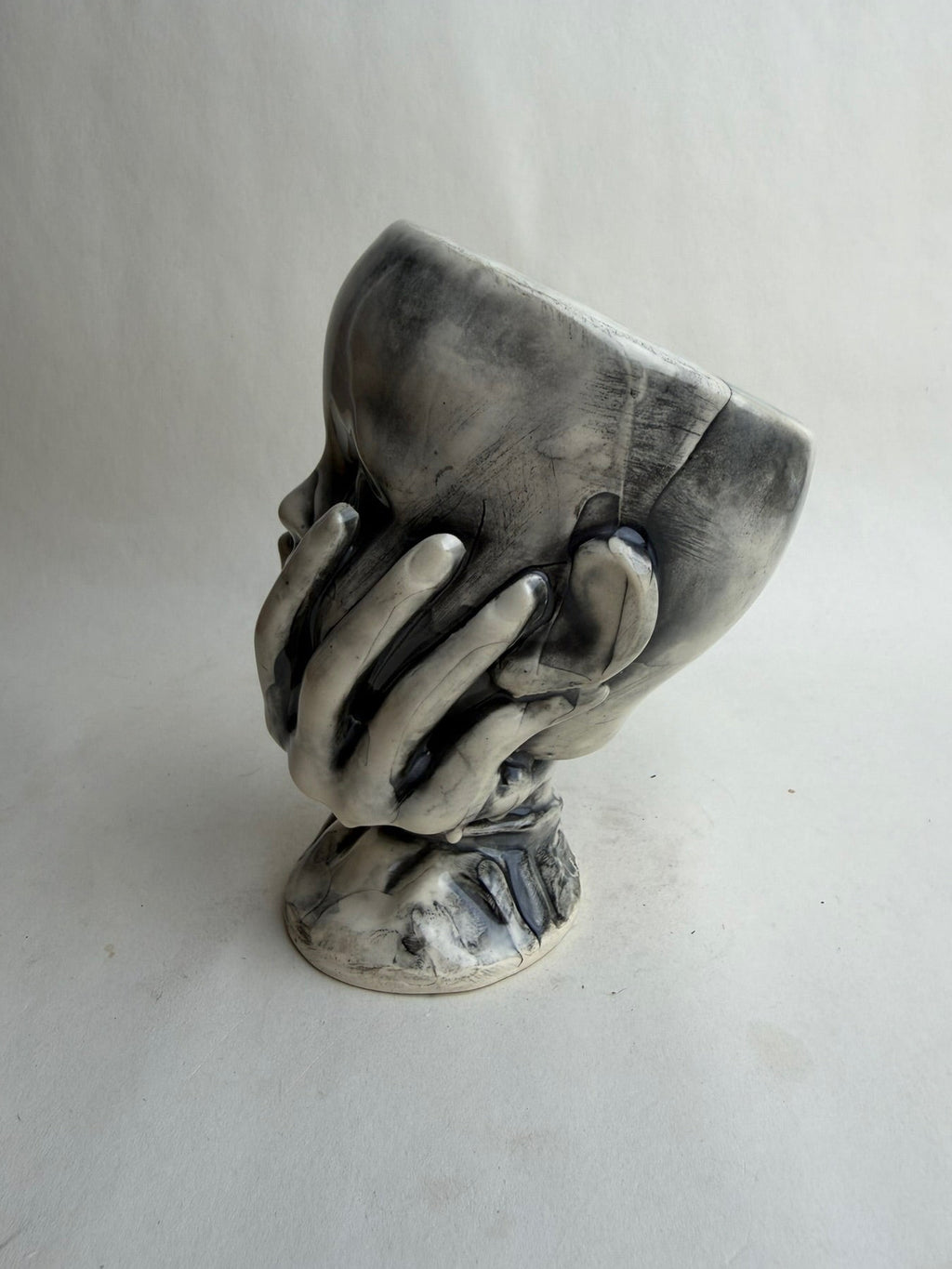 Baby Doll Head In Hand Goblet