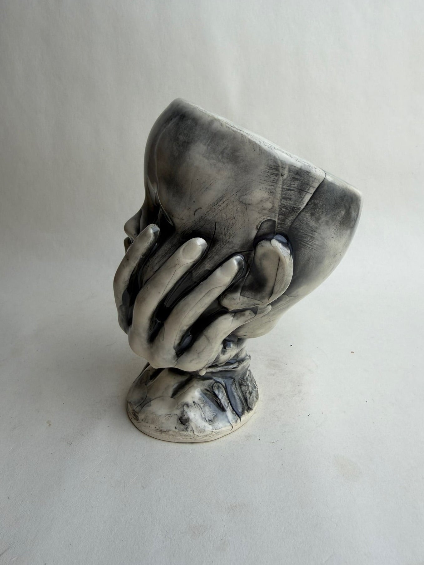 Baby Doll Head In Hand Goblet