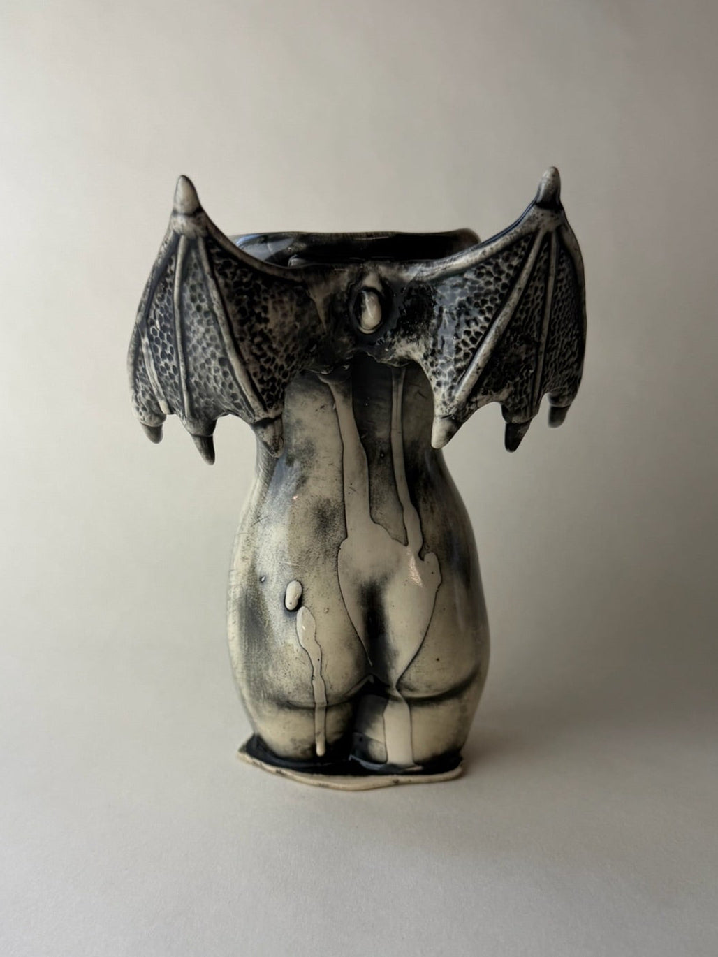 Succubus Female Body Vase With Wings