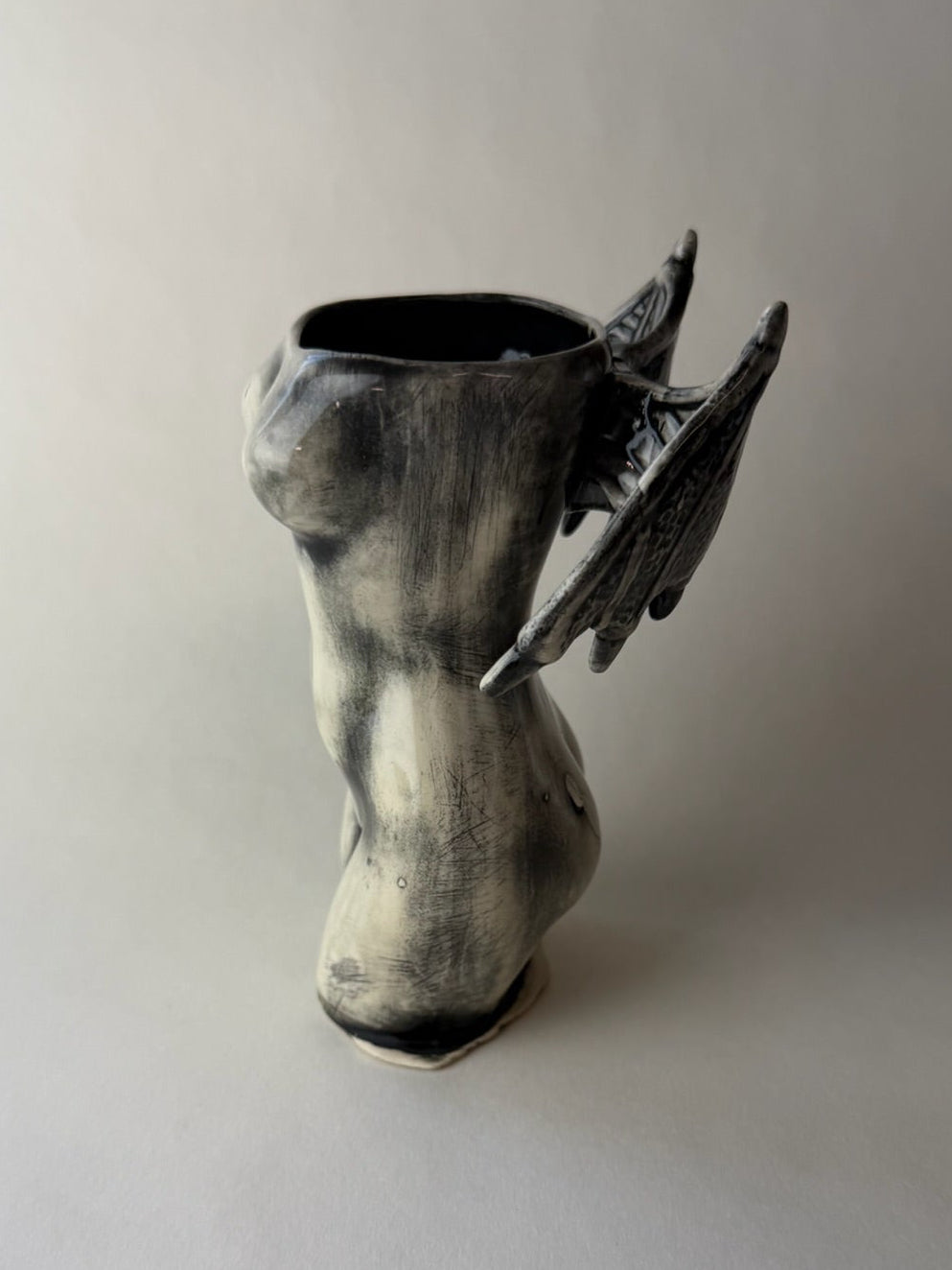 Succubus Female Body Vase With Wings