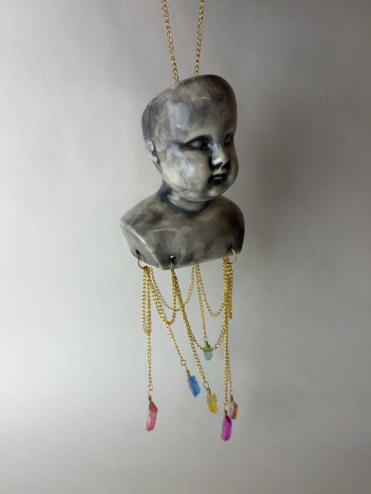 Baby Doll Head Hanging Mobile