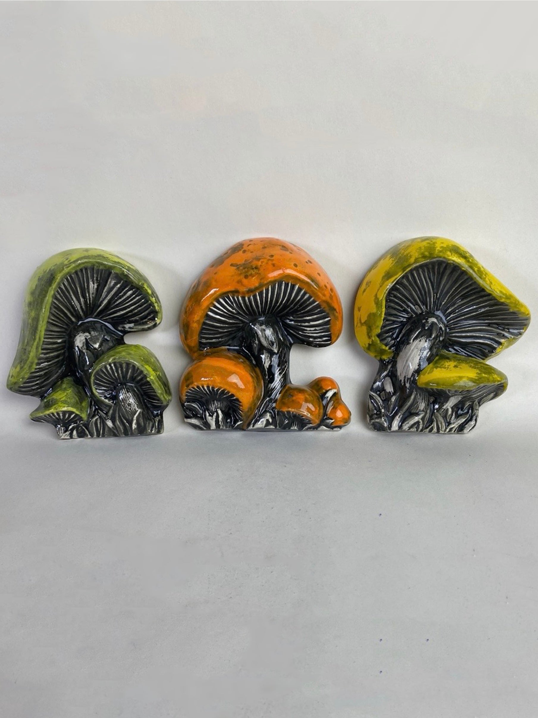 Retro Mushroom Wall Plaques