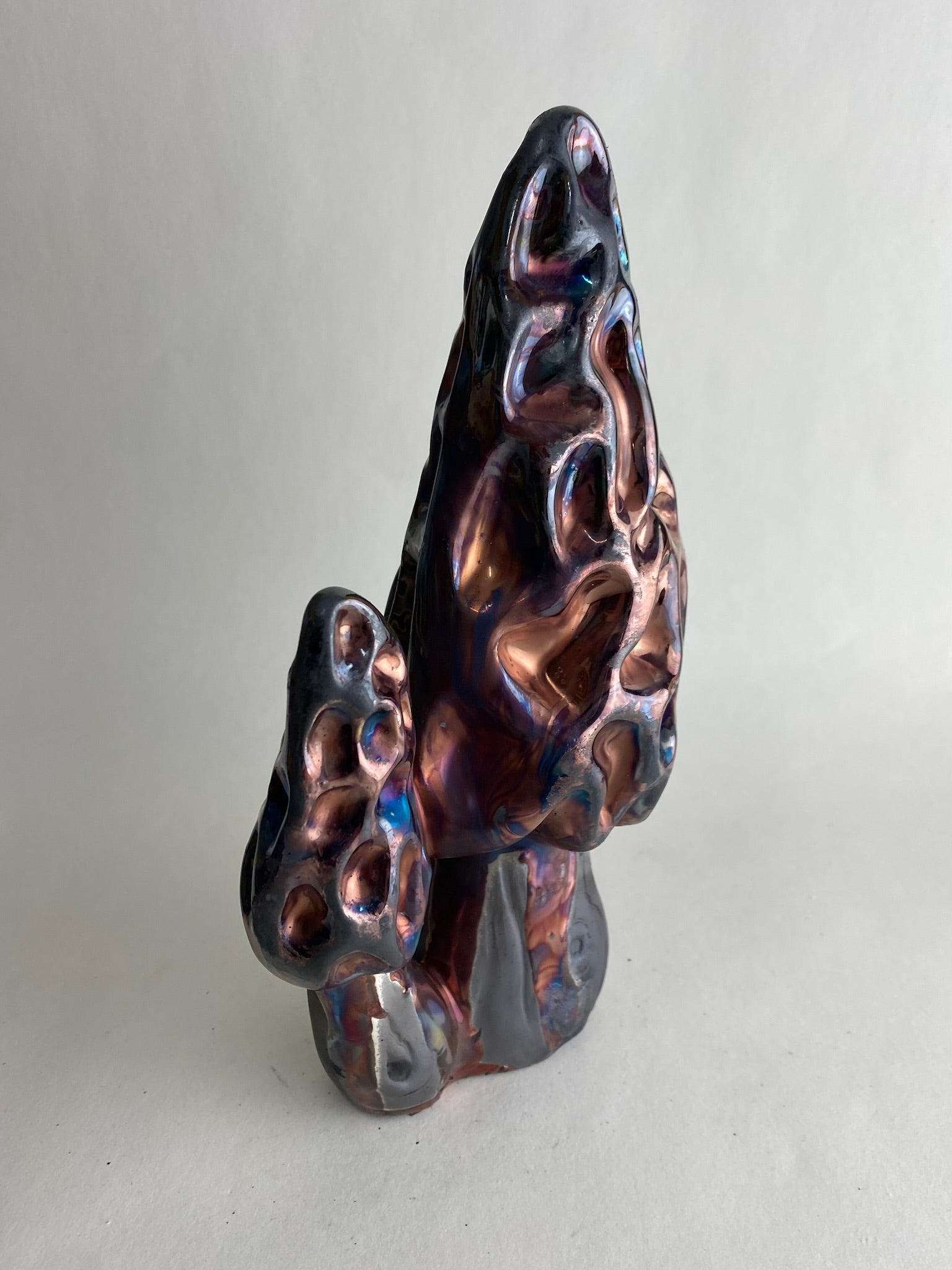 Raku Morel Mushroom