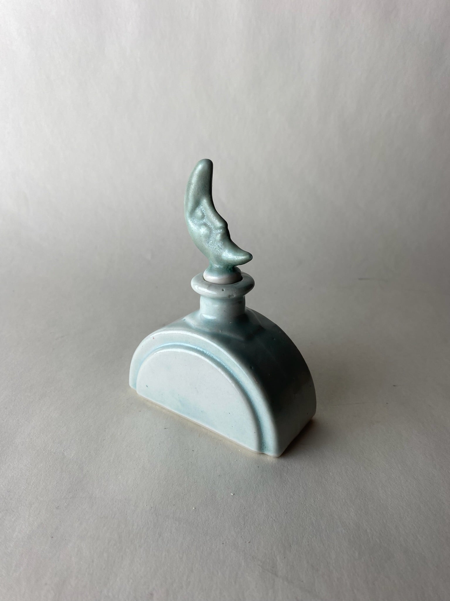 Perfume / Potion Bottle with Crescent Moon Stopper
