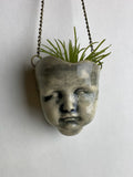 Baby Doll Head small Hanging Planter
