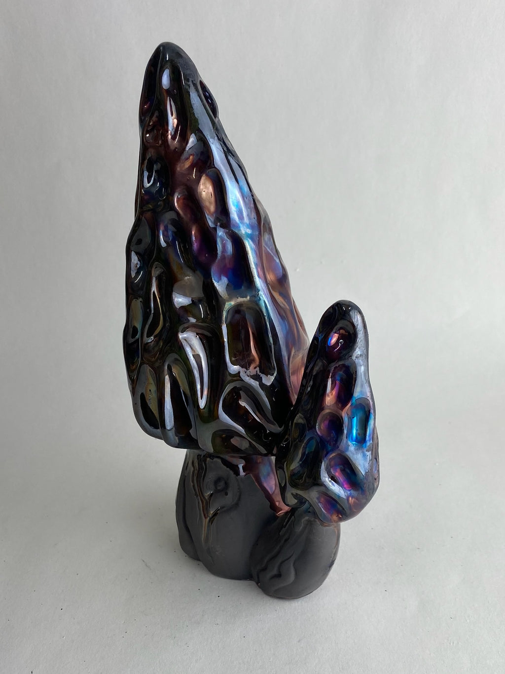 Raku Morel Mushroom