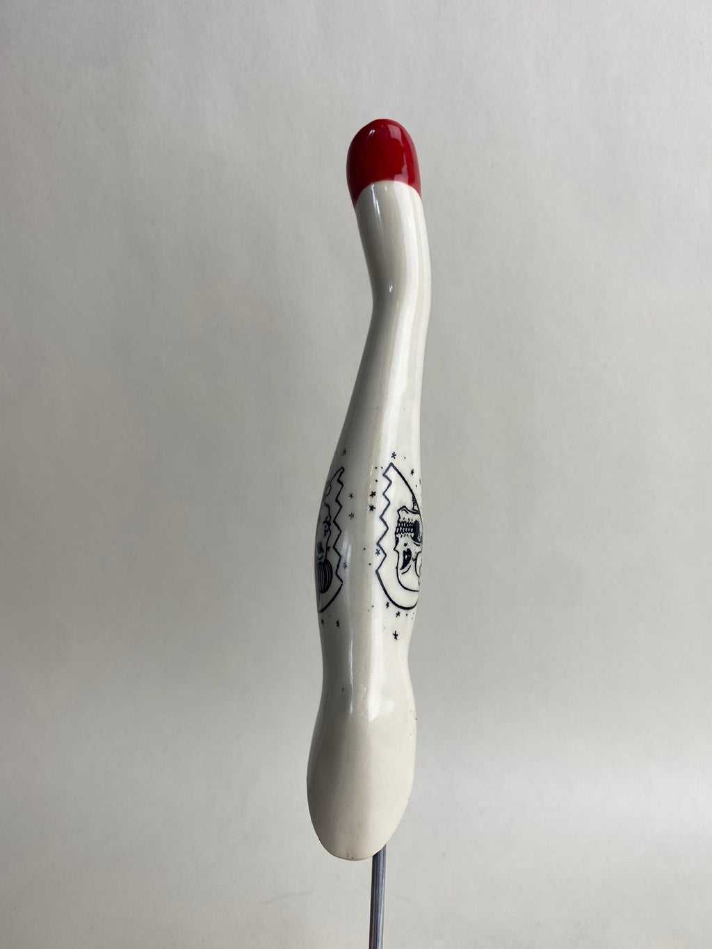 Tattoo Female Leg Garden Plant Stake
