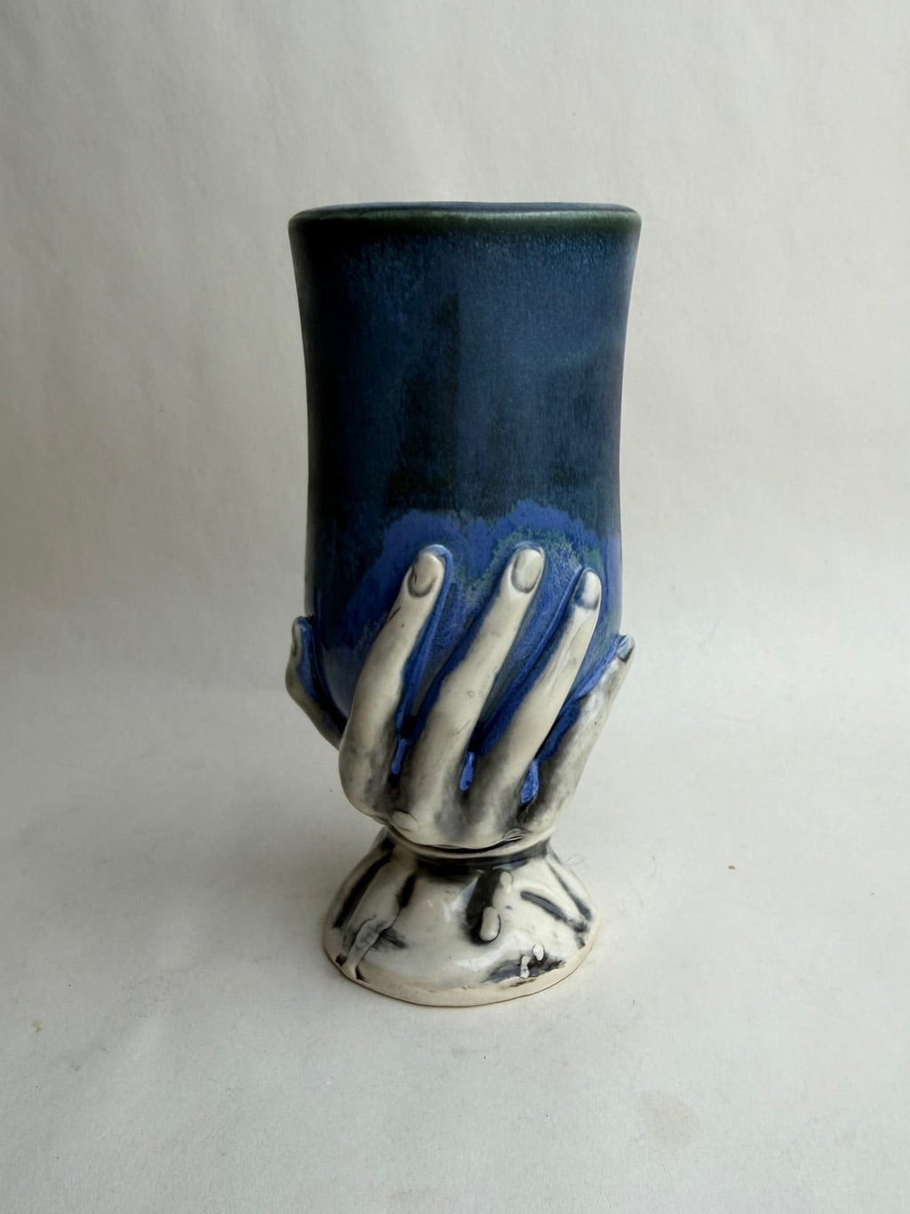 Blue Hand Goblet
