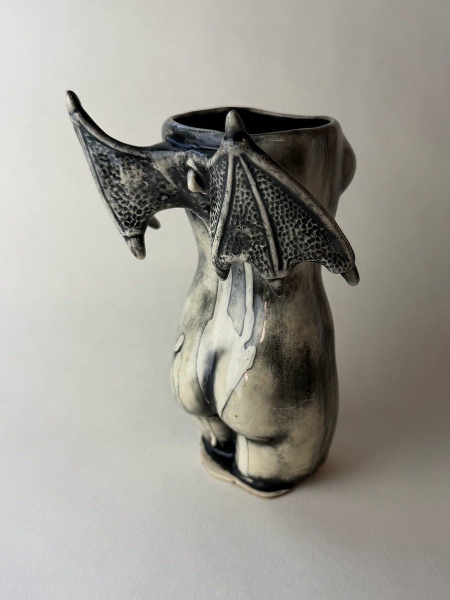 Succubus Female Body Vase With Wings