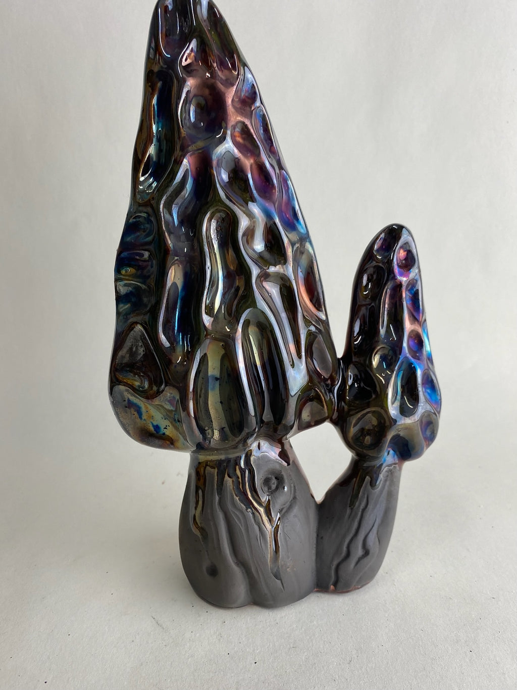 Raku Morel Mushroom
