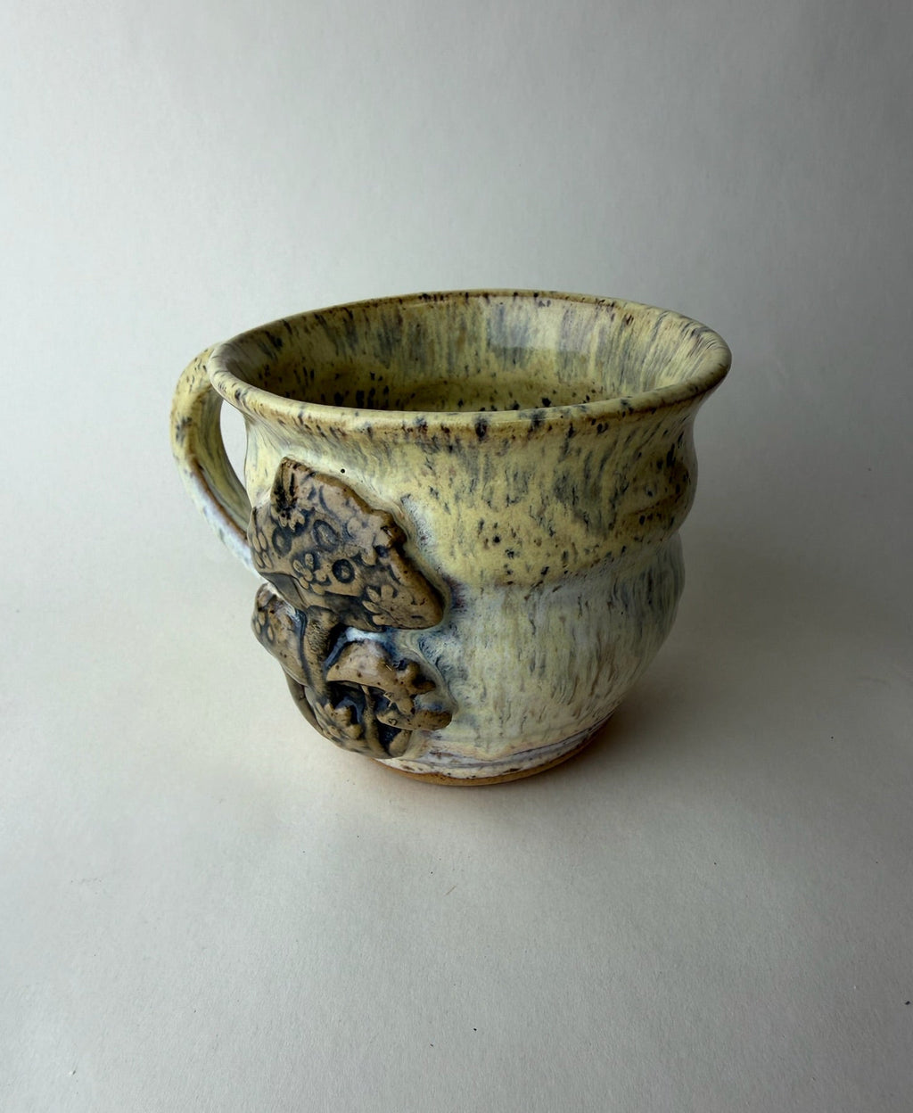 Retro Mushroom Wheel Thrown Mug