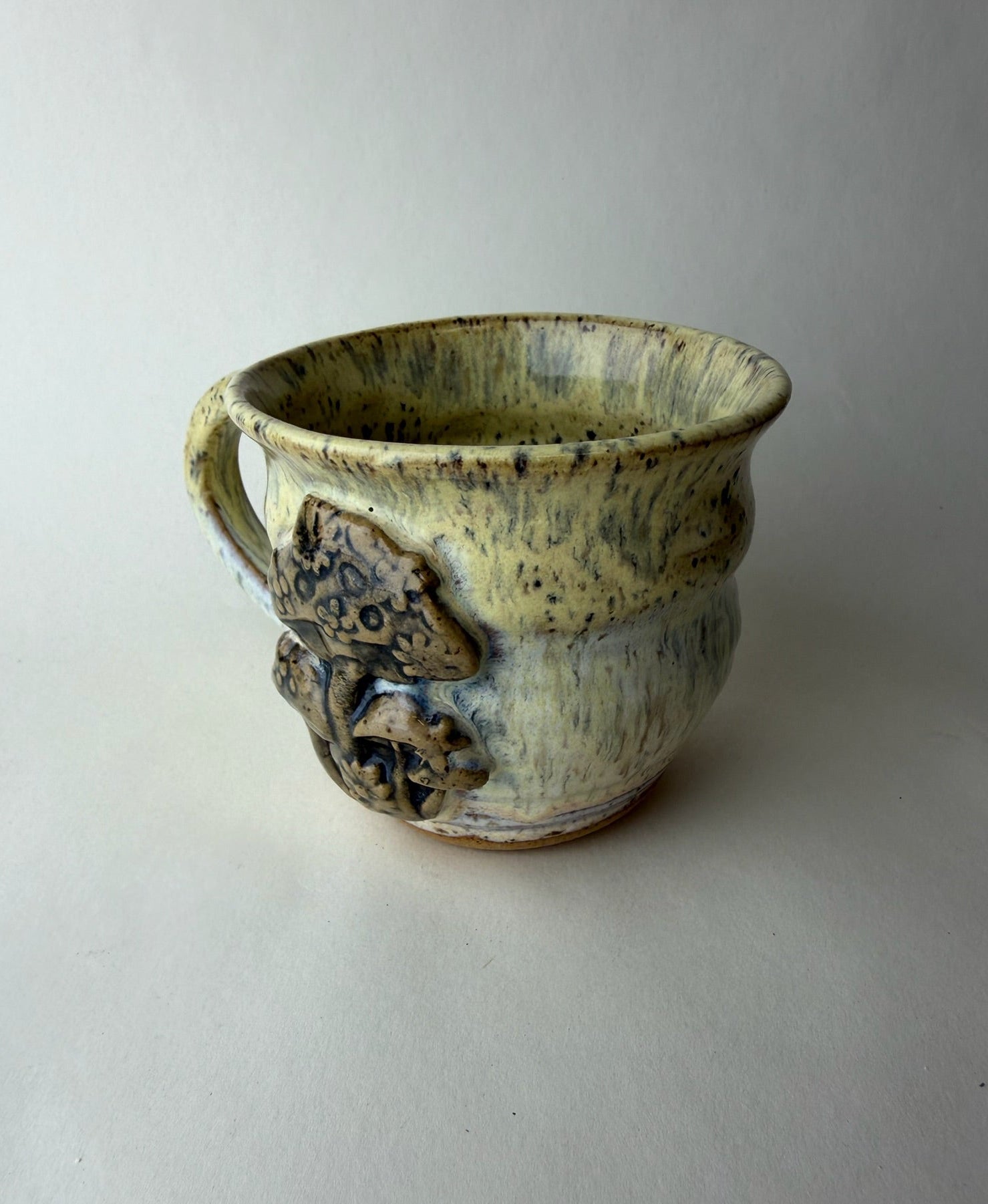 Retro Mushroom Wheel Thrown Mug